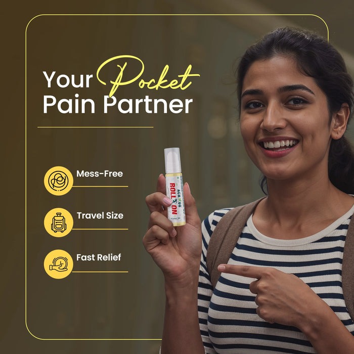 Achoo Roll On - Relief from Headaches and Joints pain - 10ml