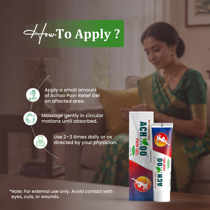 Achoo pain relief gel | Quick relief in Joint and Body Pain