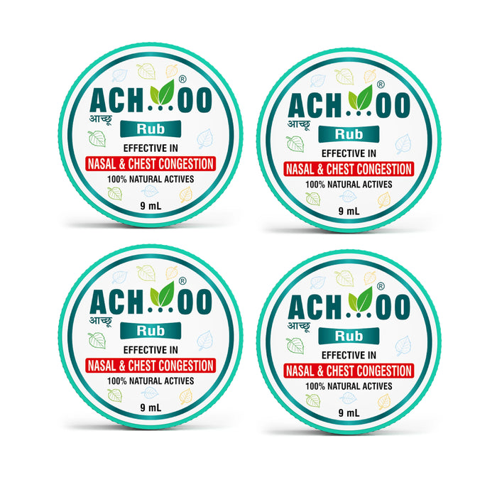 Achoo Herbal Rub for Nasal and Chest Congestion - 9ml