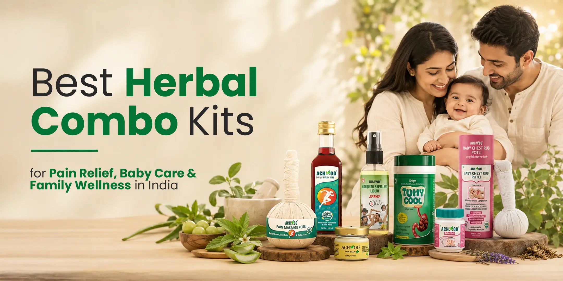 Best Herbal Combo Kits for Pain Relief, Baby Care & Family Wellness in India