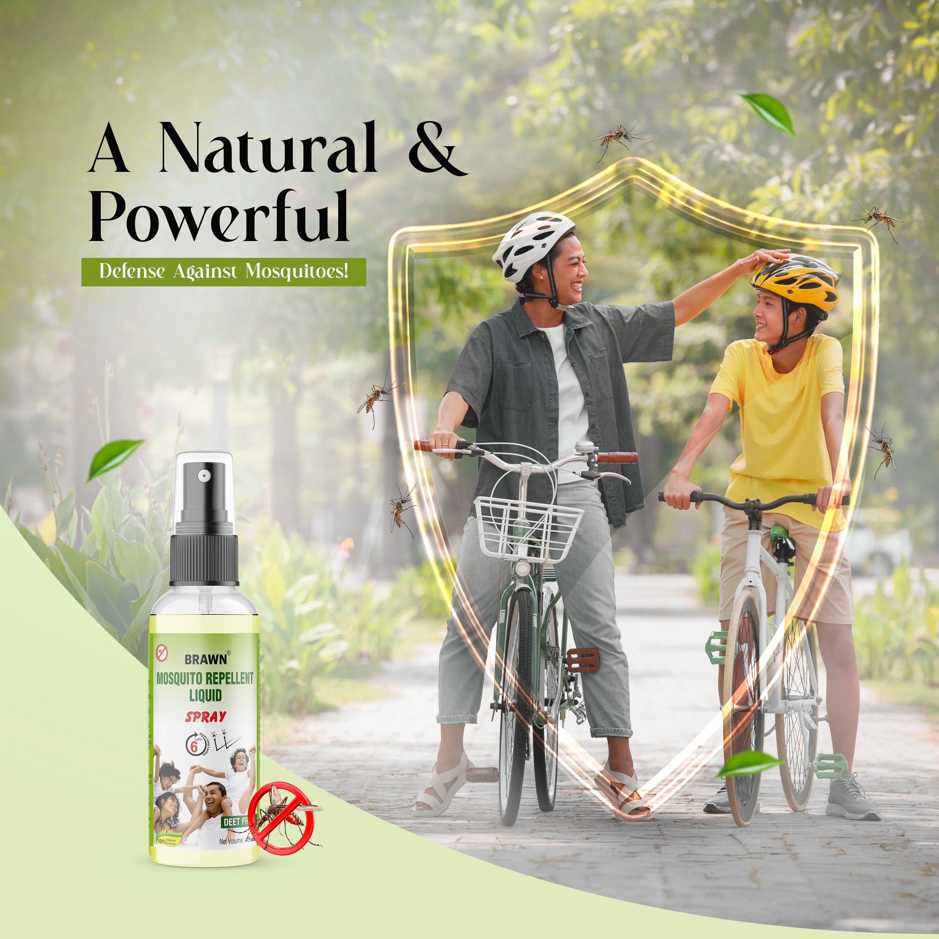 Brawn Herbal Mosquito repellent spray | Deet Free | 45ML - Brawn Herbal