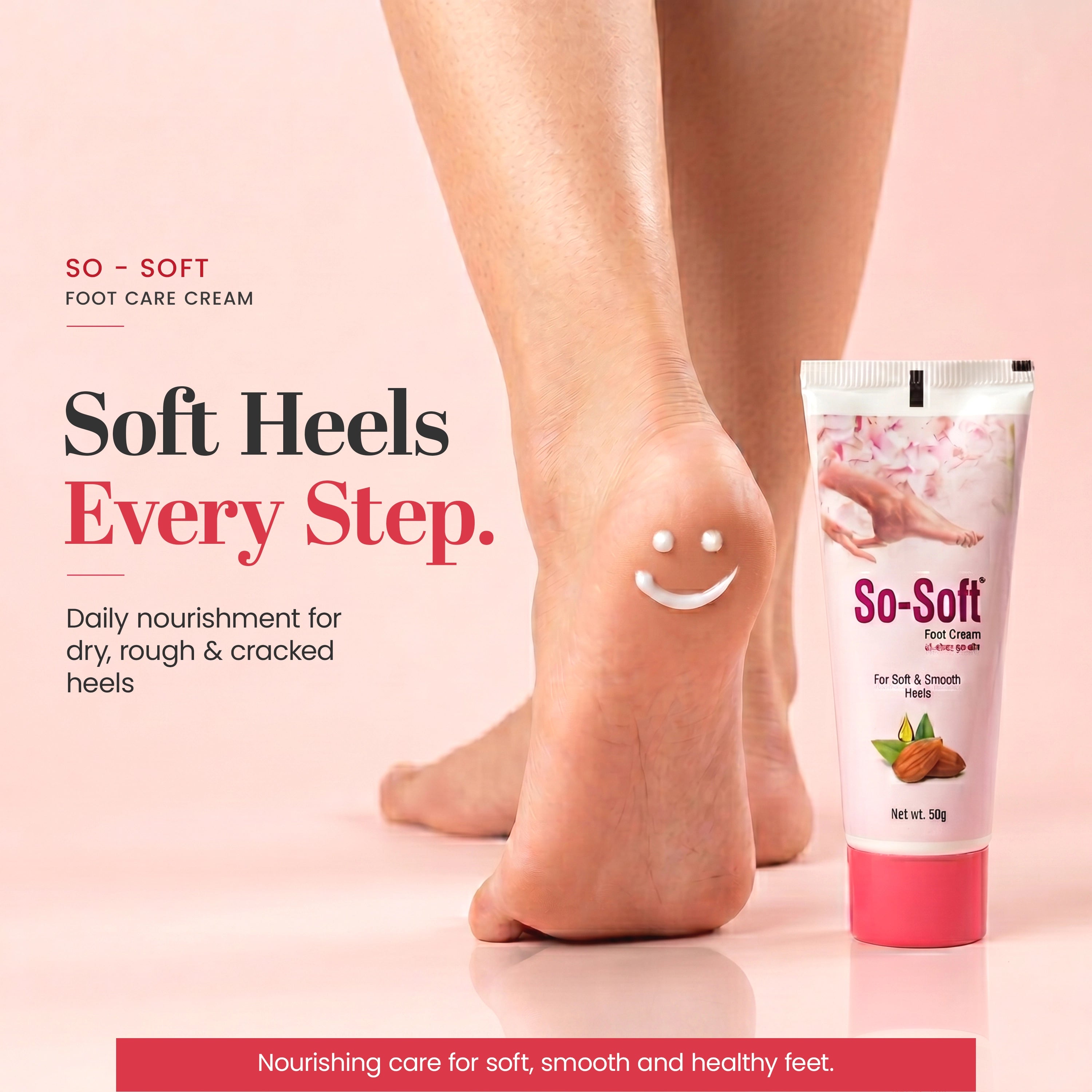 SO-SOFT Foot Care Cream with Natural Active Ingredients- 50g