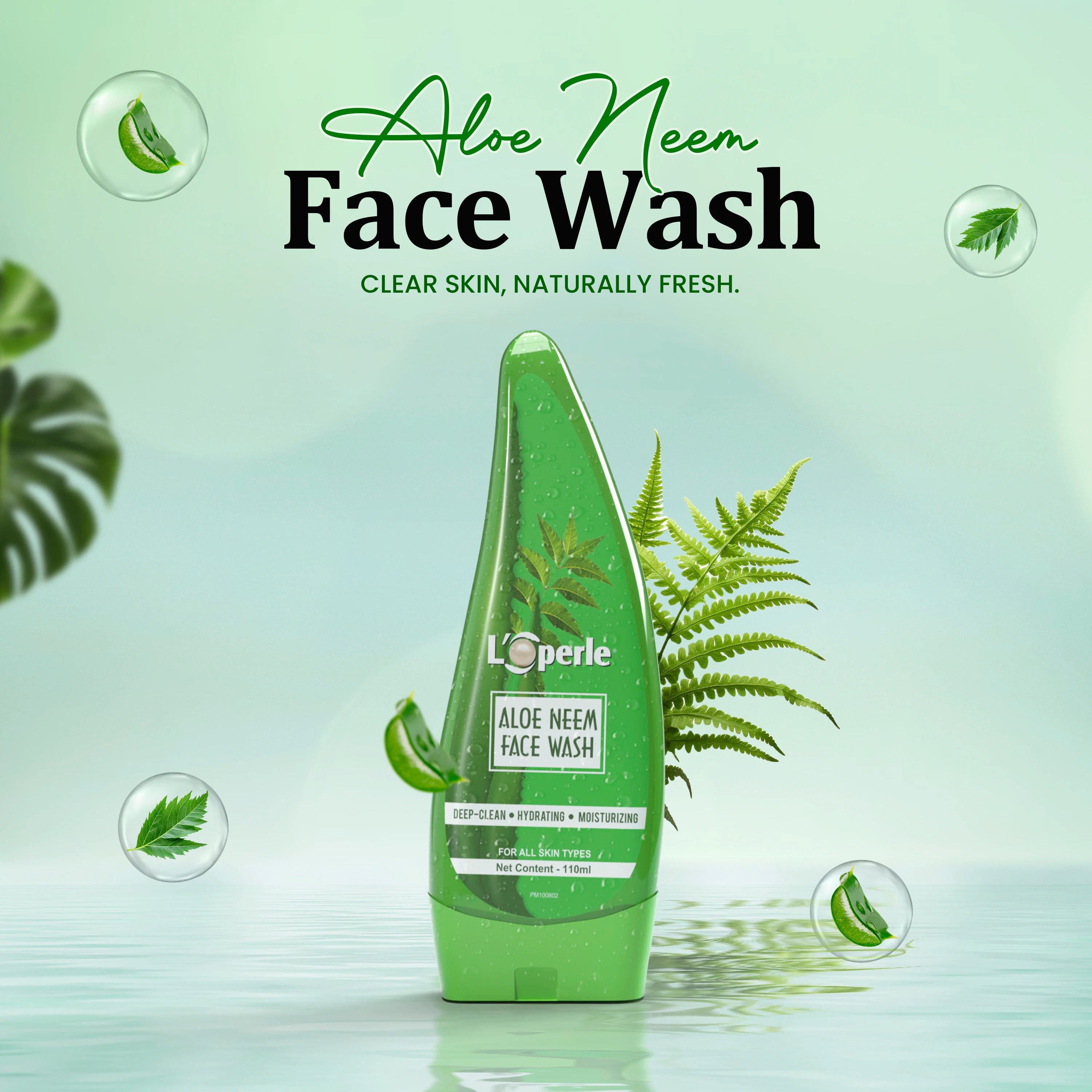 Loperle Aloe Neem Face Wash | For Hydrating Skin - Brawn Herbal