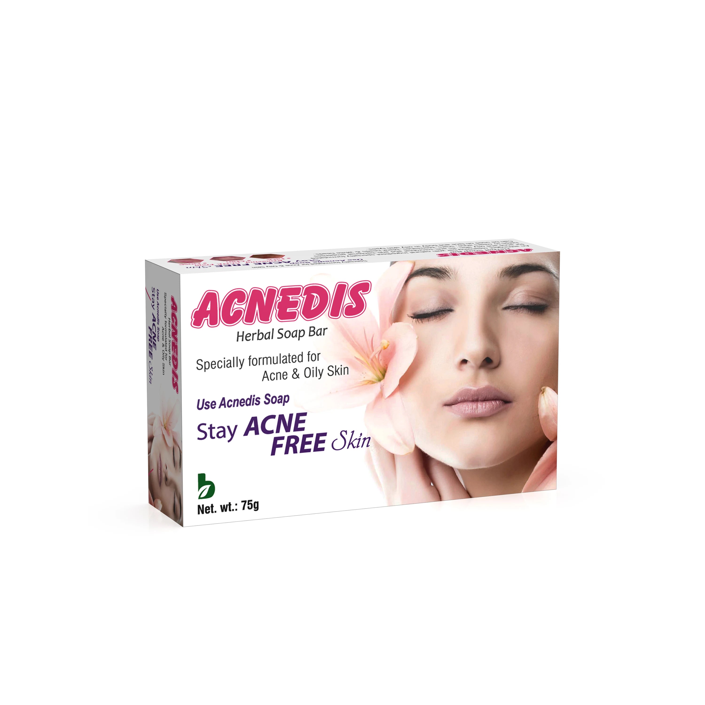 Acnedis Herbal Soap for Acne and Oily Skin - 75g - Brawn Herbal