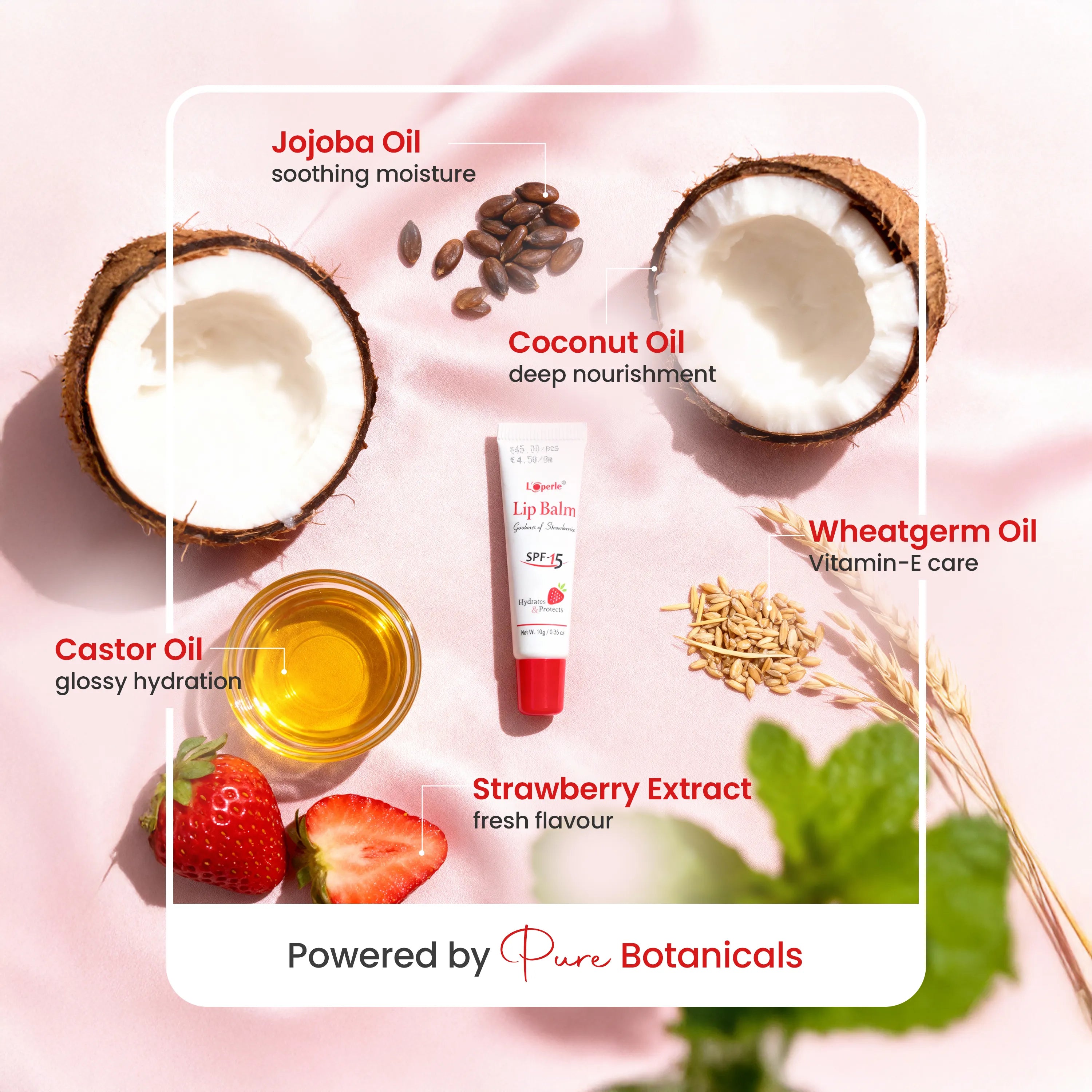 Loperle Strawberry Lip Balm | Soft & Smooth Lips - 10g