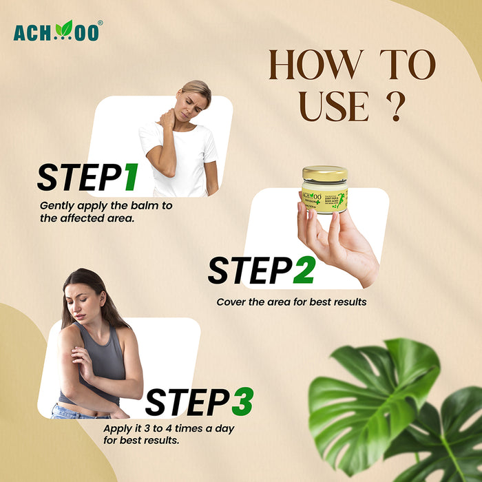 Achoo Pain Balm Plus (22ml) For Joint, Muscle And Body Ache | For Migraine And Cervical (Neck) Pain | Strong Pain Balm