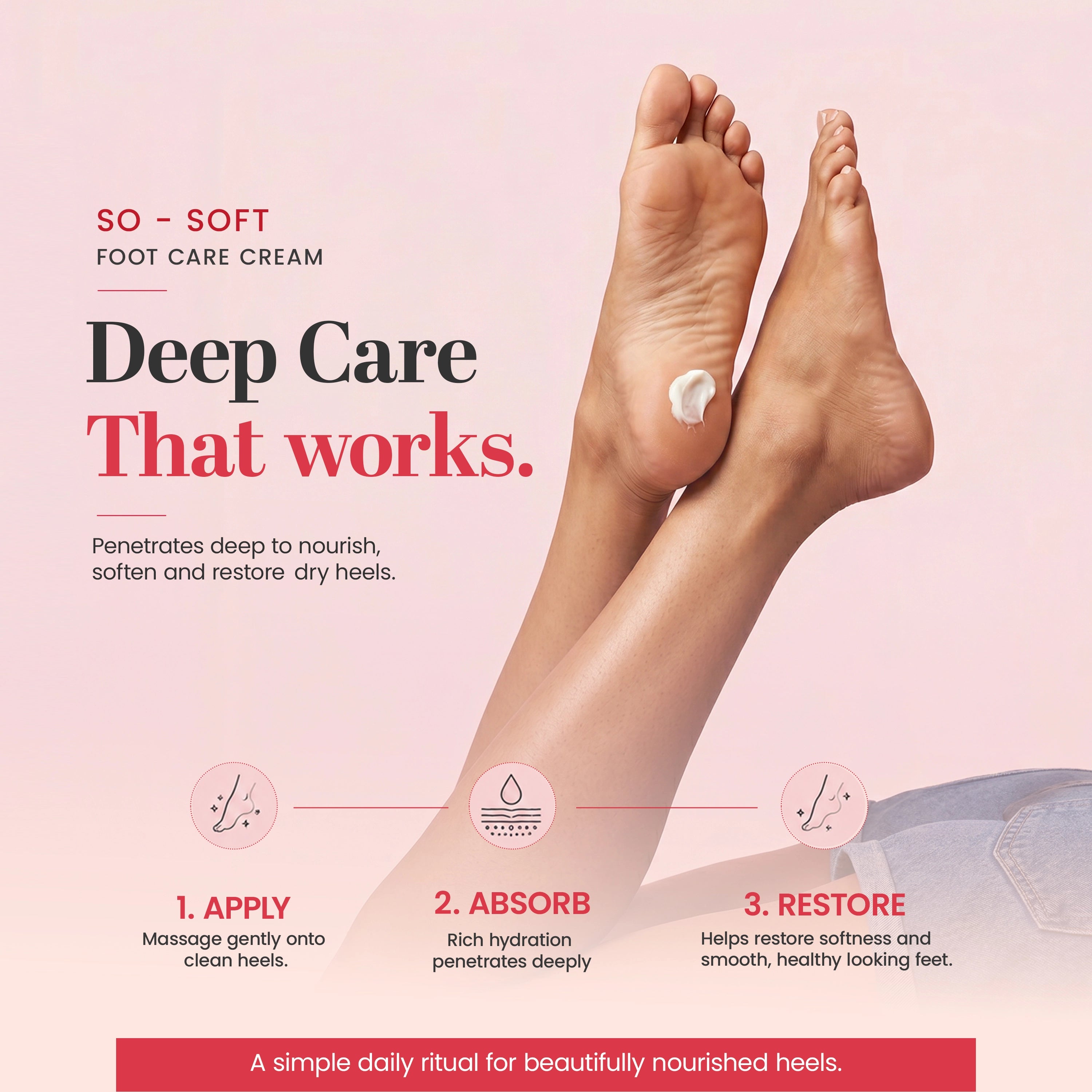 SO-SOFT Foot Care Cream with Natural Active Ingredients- 50g
