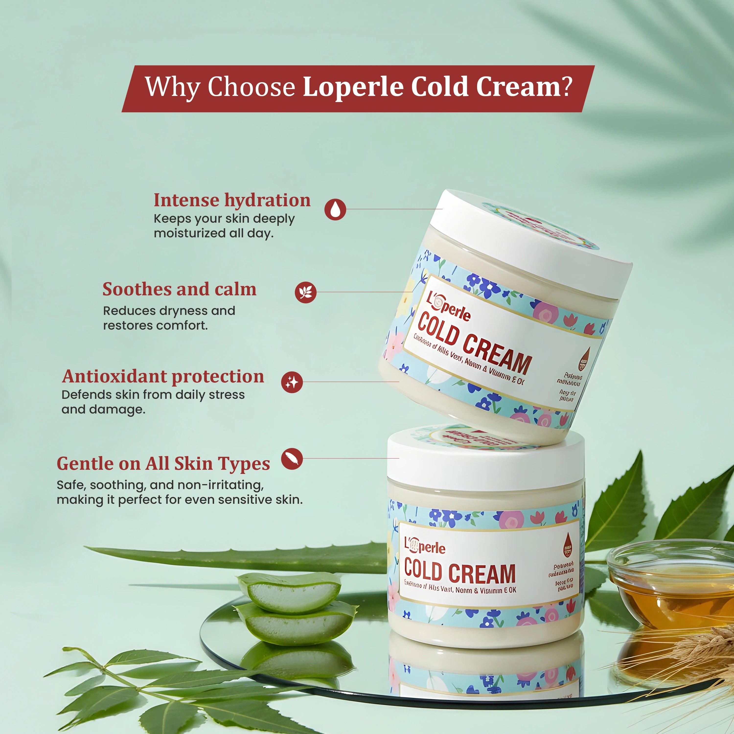 Loperle Cold Cream | Suitable for All Skin Types