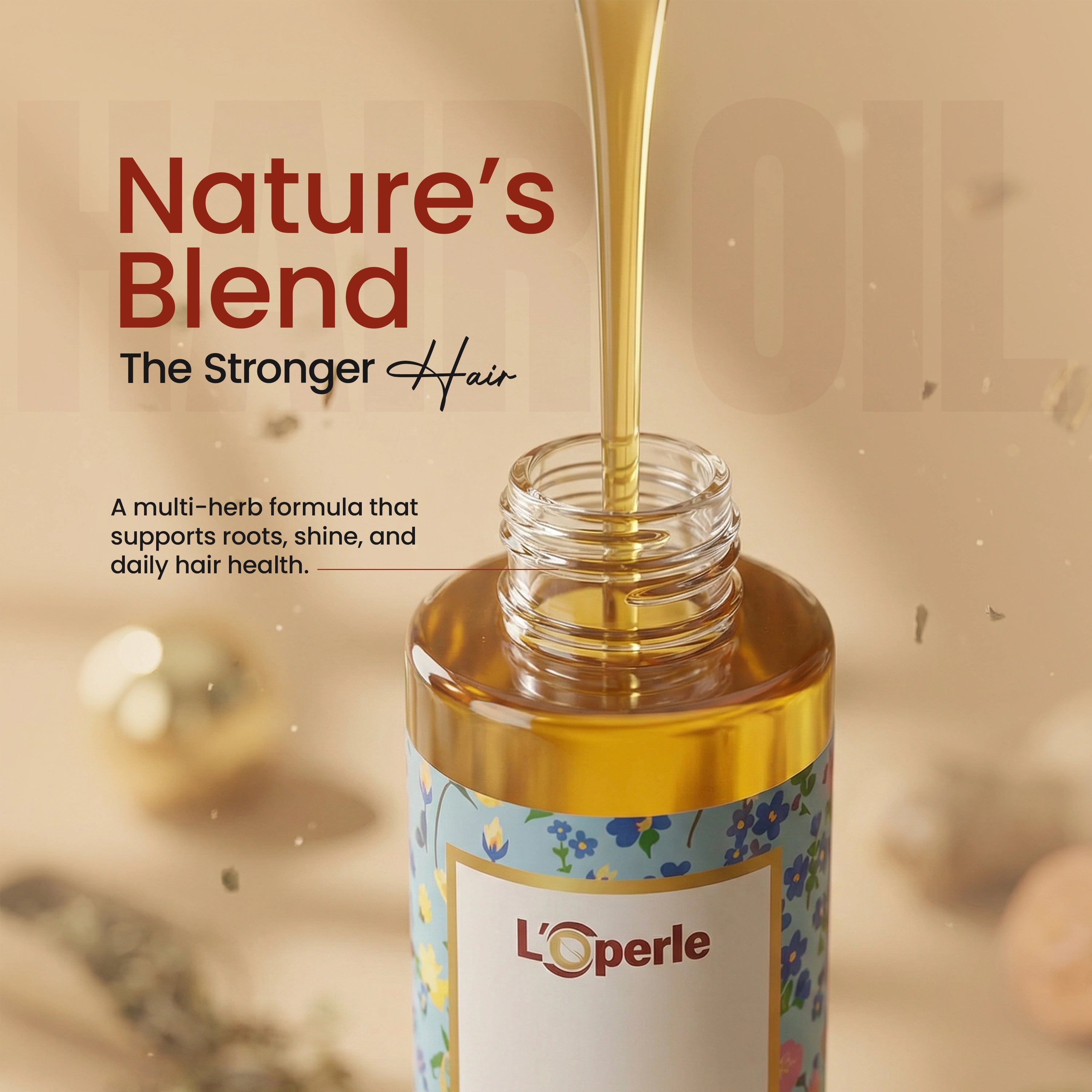 Loperle Bio Hair Oil - Controls dandruff & hair fall - 100ml