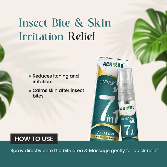 Achoo Universal Oil | Provides relief from 7 problems - 10ml