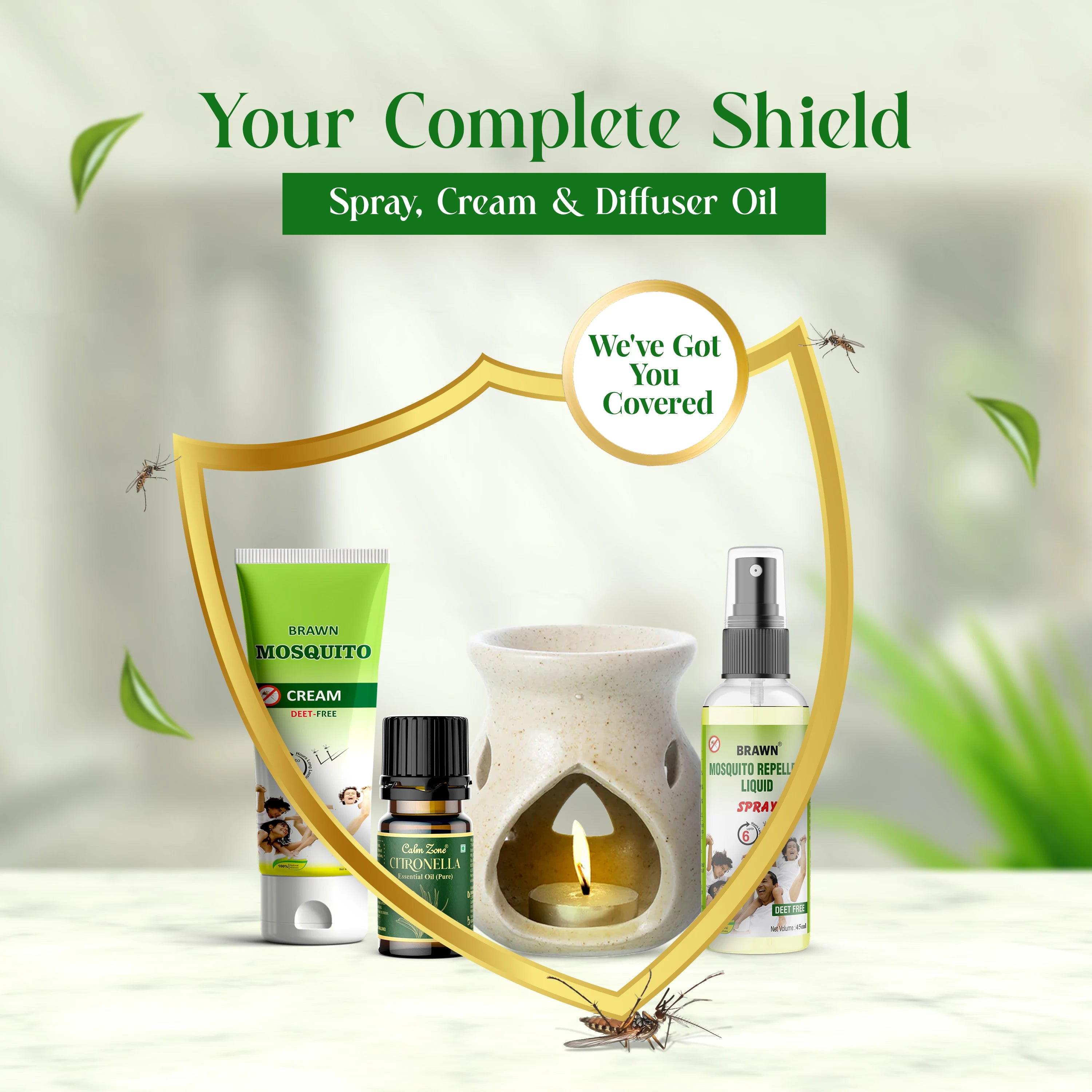 Brawn Herbal Mosquito repellent spray | Deet Free | 45ML - Brawn Herbal