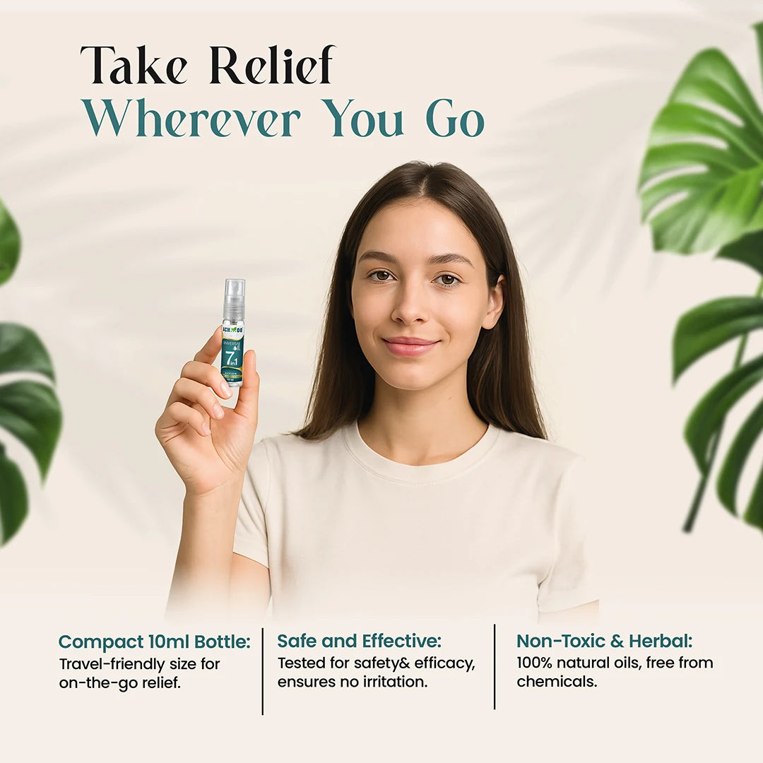 Achoo Universal Oil | Provides relief from 7 problems - 10ml - Brawn Herbal