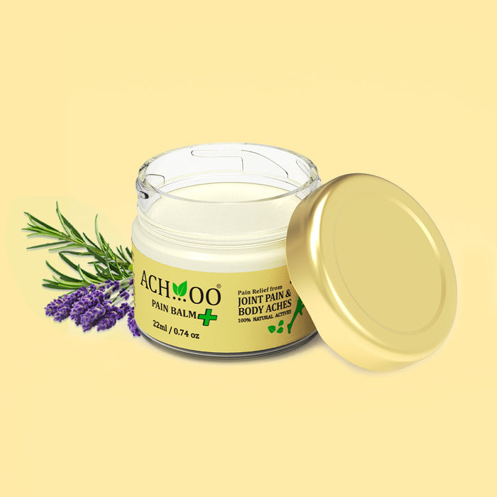 Achoo Pain Balm Plus (22ml) For Joint, Muscle And Body Ache | For Migraine And Cervical (Neck) Pain | Strong Pain Balm