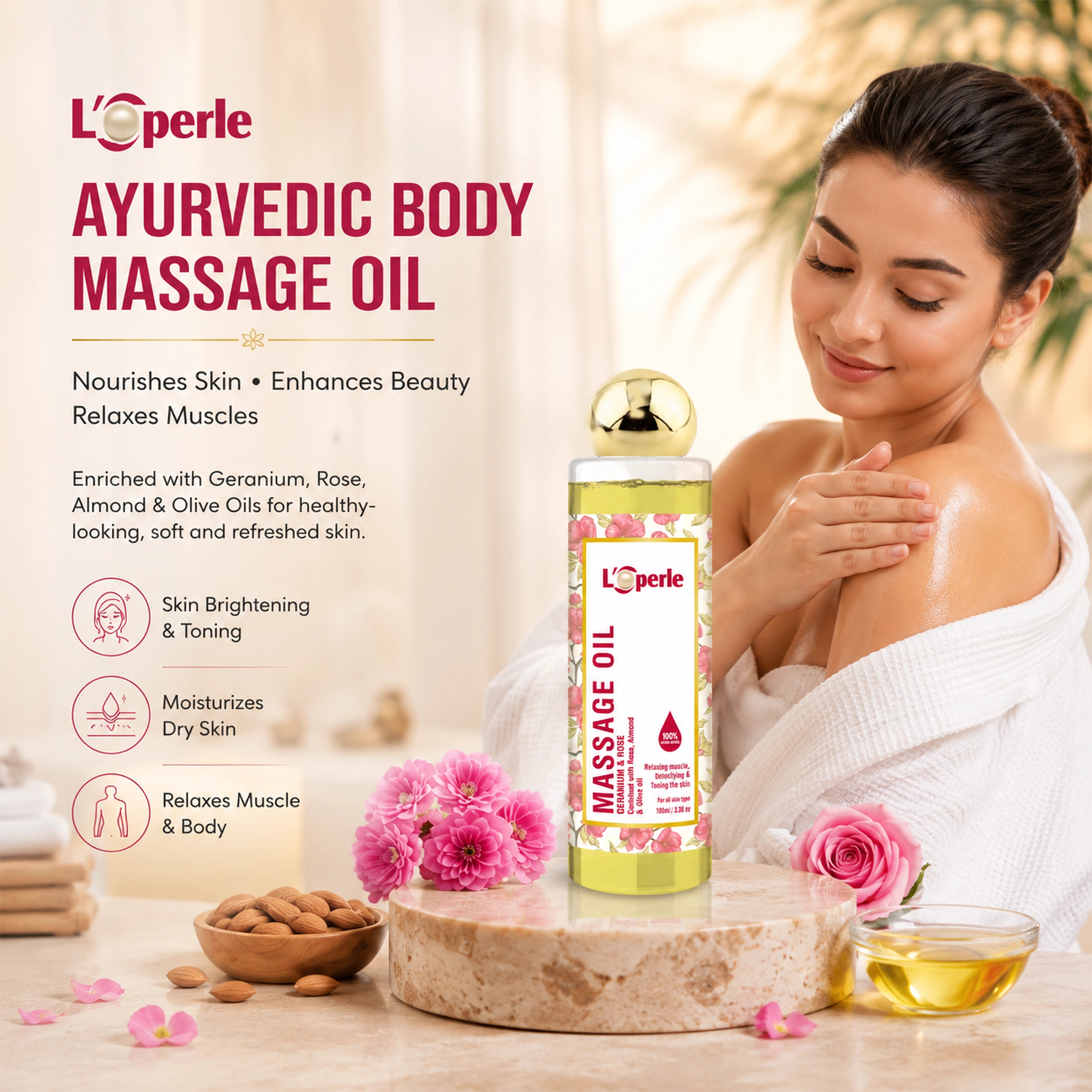 Loperle Ayurvedic Body Massage Oil - 100ml