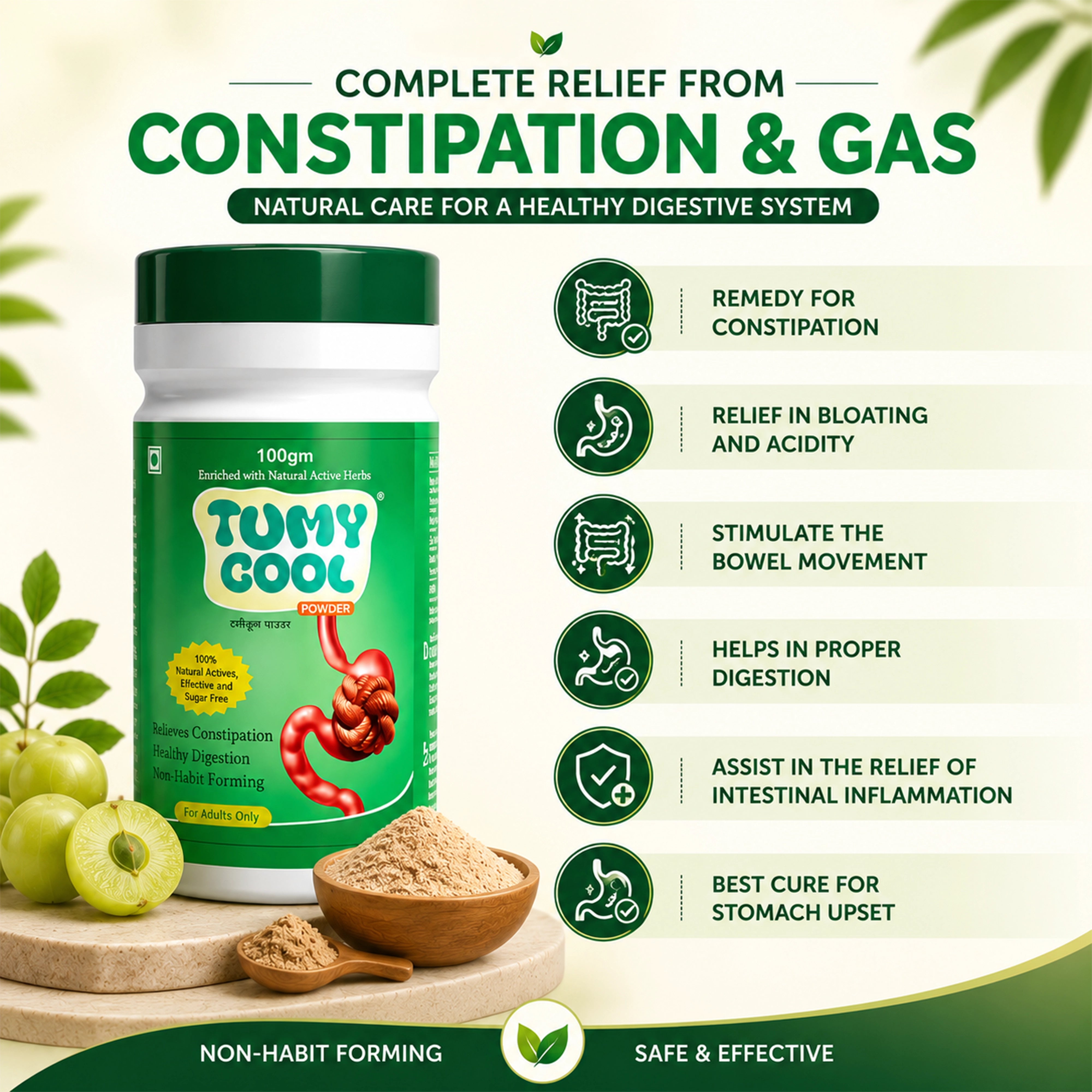Tumycool Constipation Relief Powder - 100 Gm