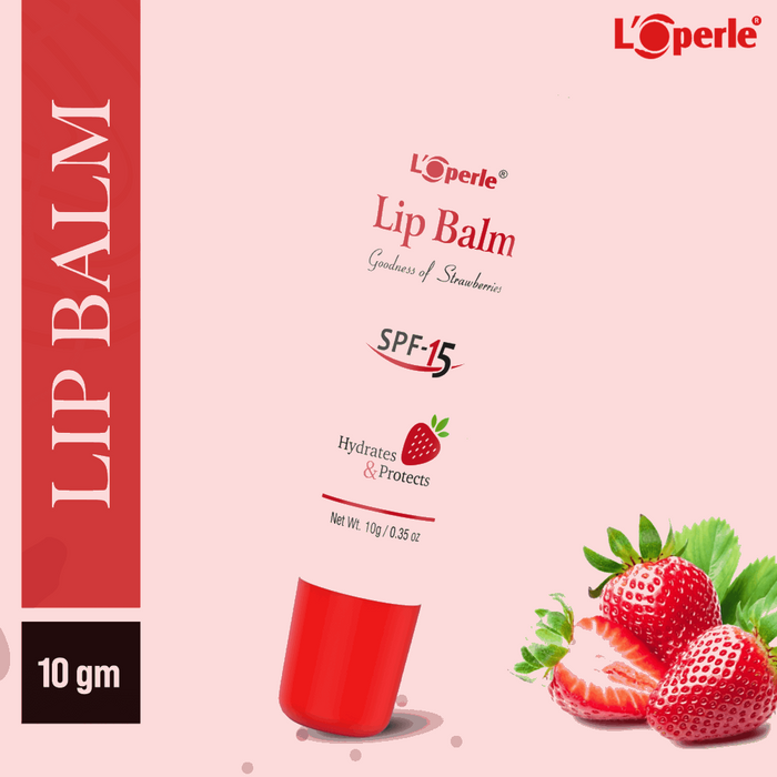 LOPERLE Lip Balm With Goodness Of Strawberries & SPF-15