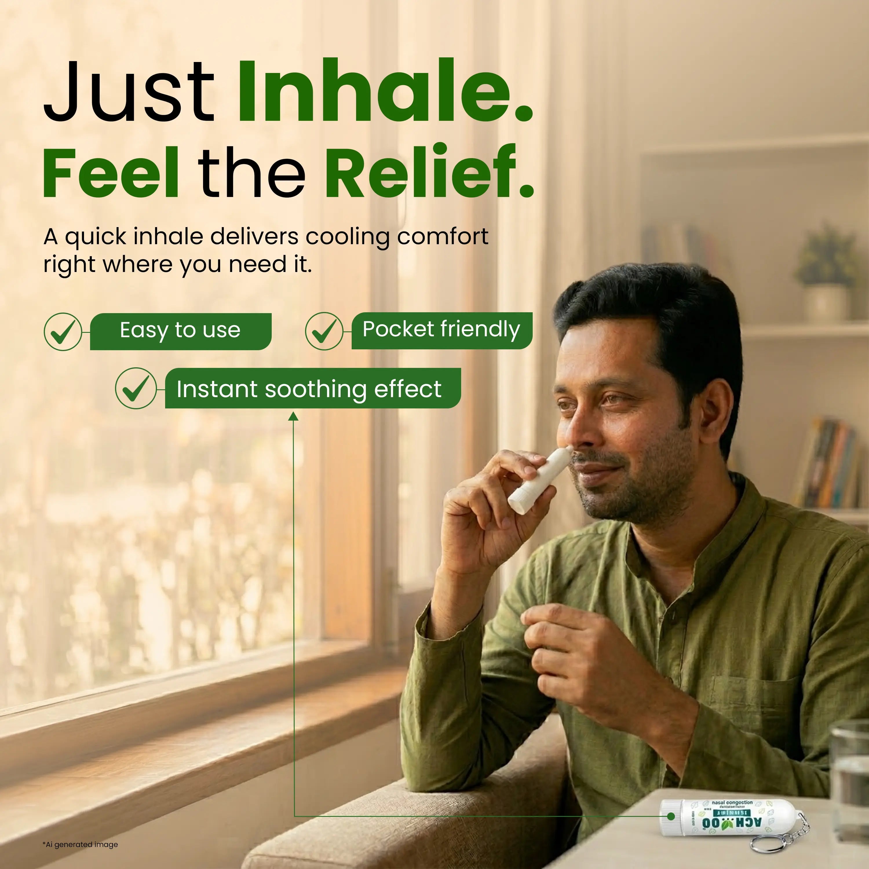 Achoo Inhaler | Relief from Cold, Cough, and Nasal Congestion