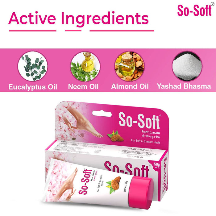 SO-SOFT Foot Repair Cream with 4 Natural Active Ingredients