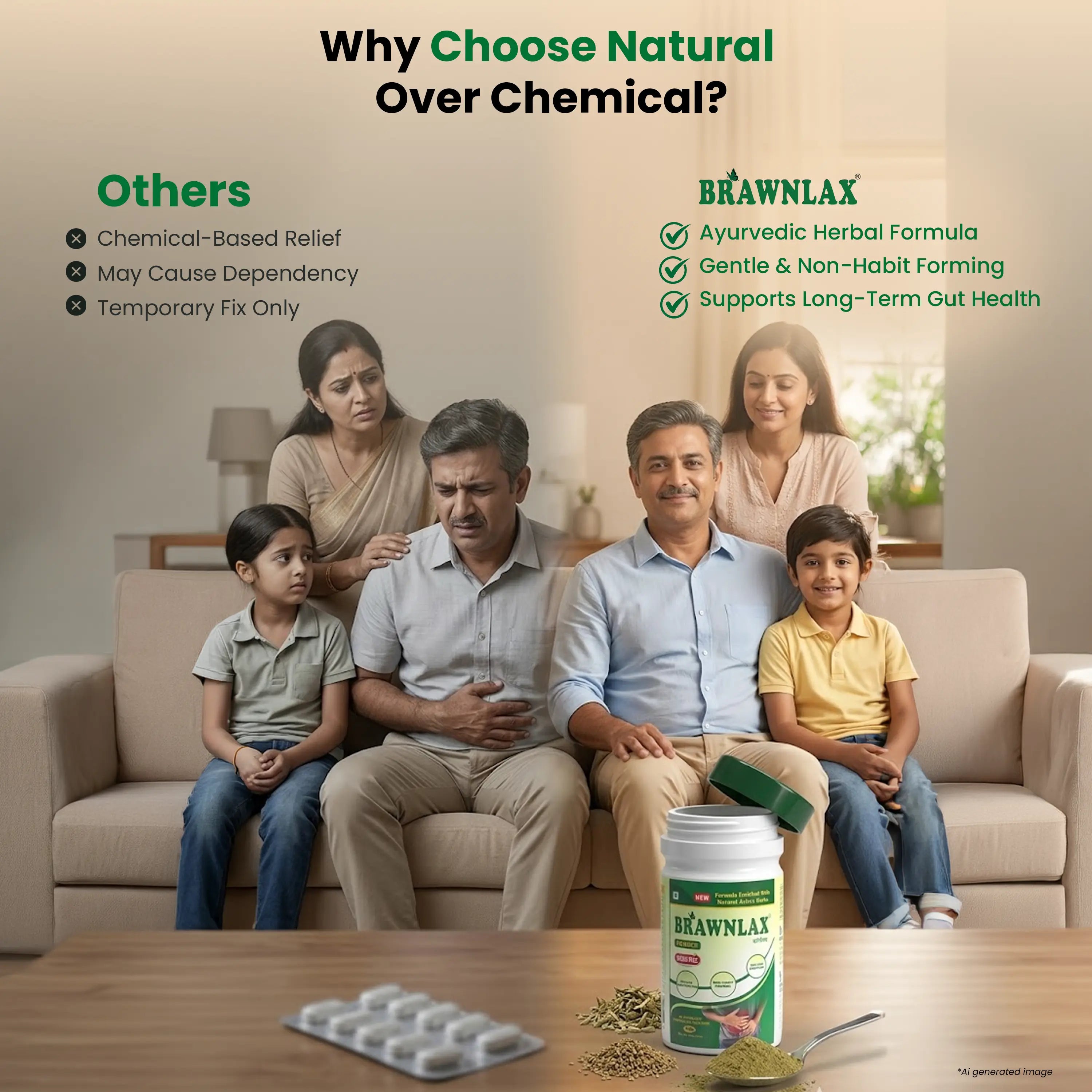 BRAWNLAX Constipation Relief Powder - 100 Gm