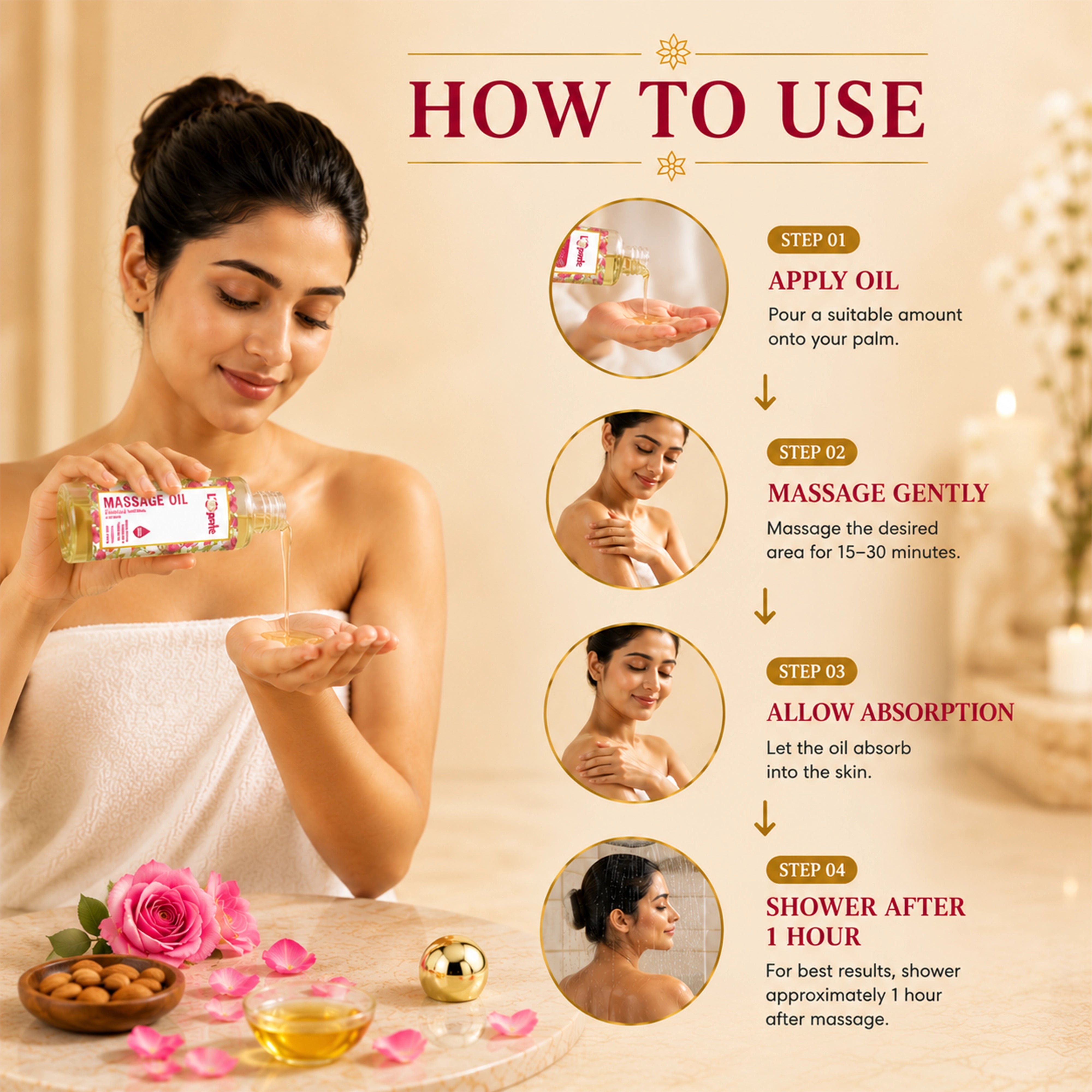 Loperle Ayurvedic Body Massage Oil - 100ml