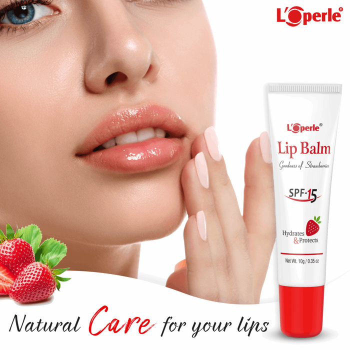 LOPERLE Lip Balm With Goodness Of Strawberries & SPF-15