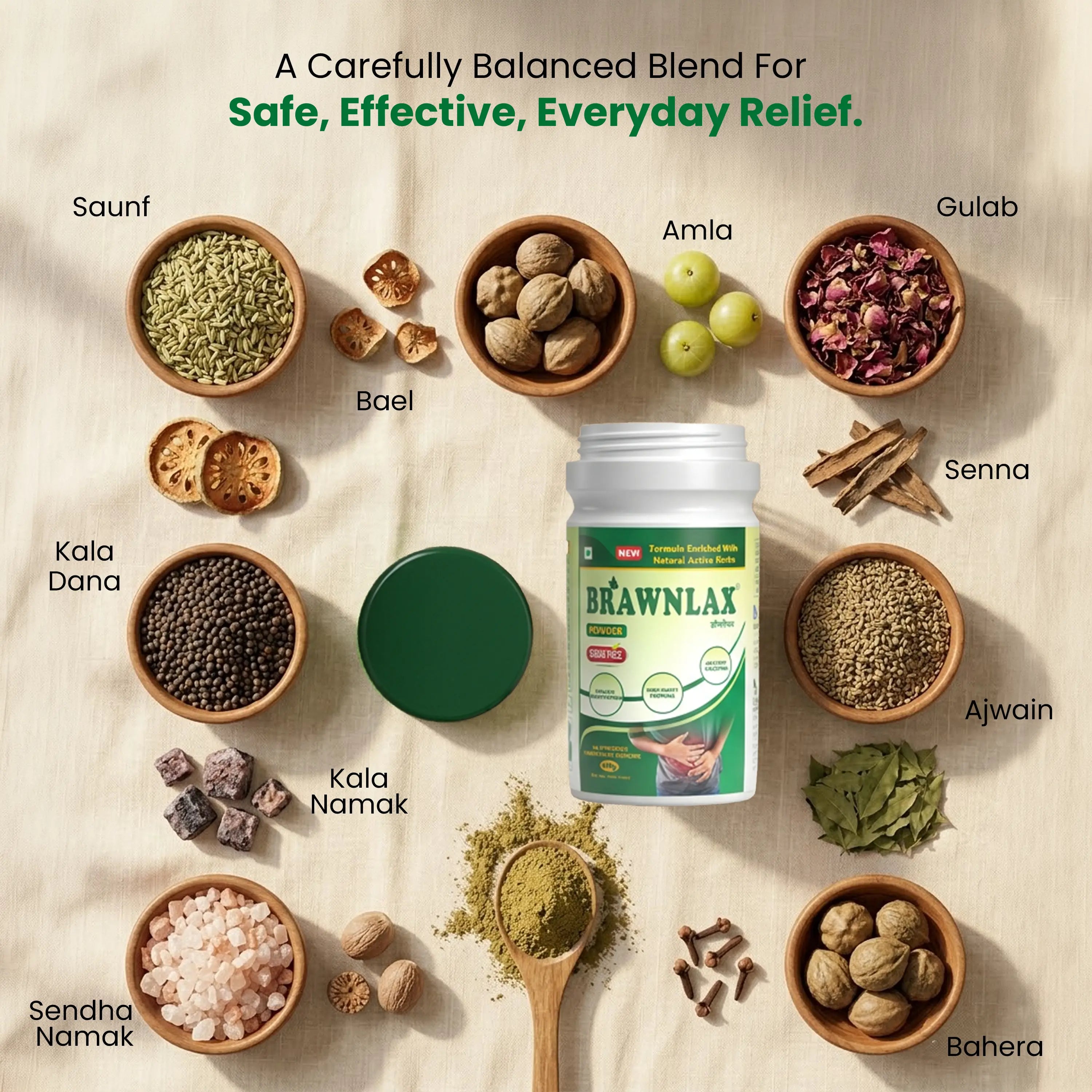 BRAWNLAX Constipation Relief Powder - 100 Gm