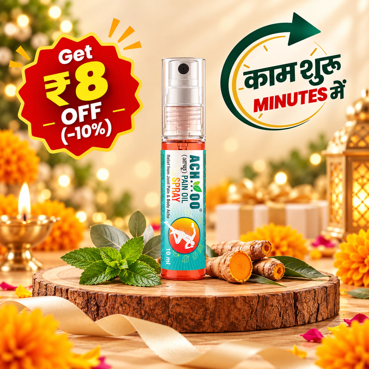 Achoo Pain Relief Spray For Back