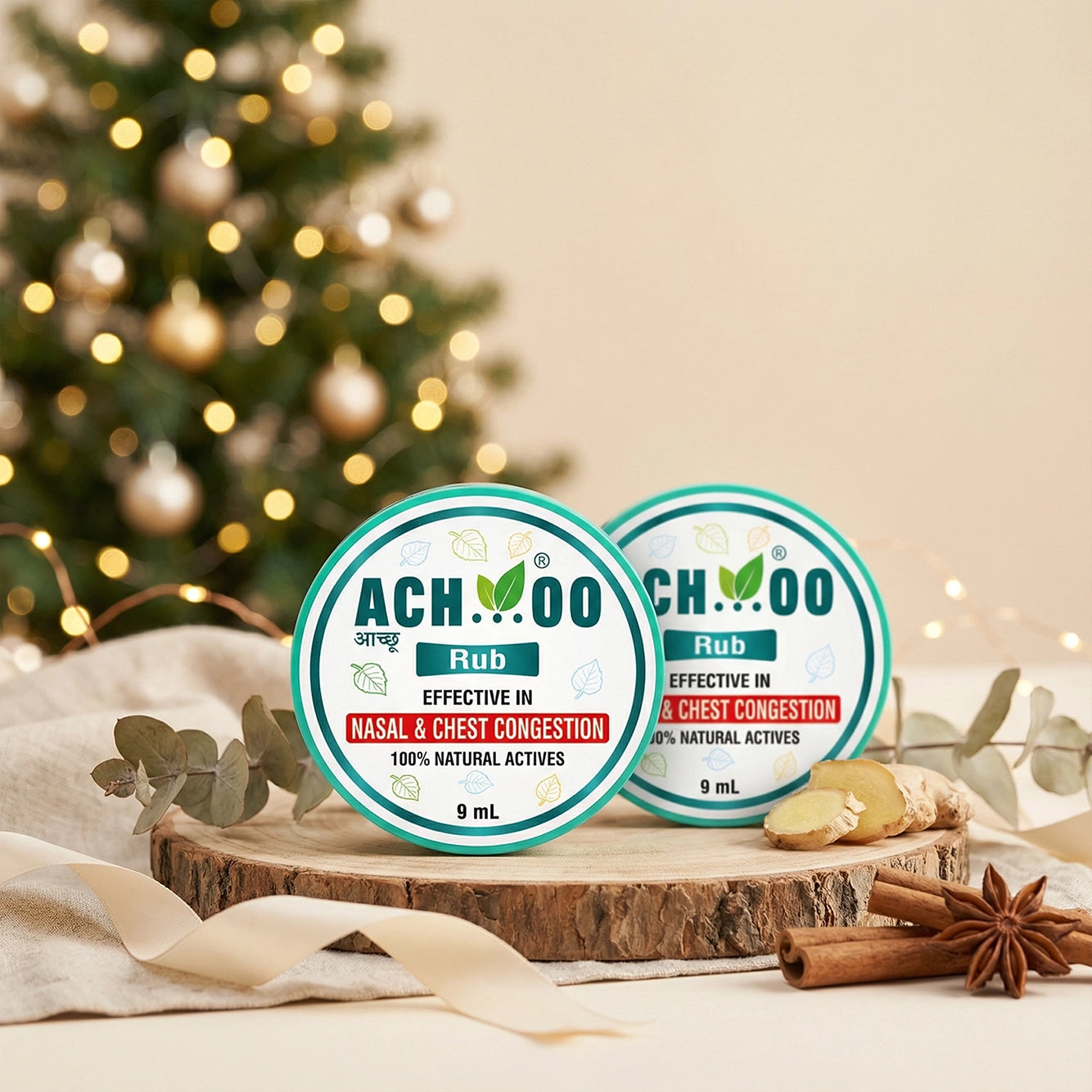 Achoo Herbal Rub for Nasal and Chest Congestion - 9ml