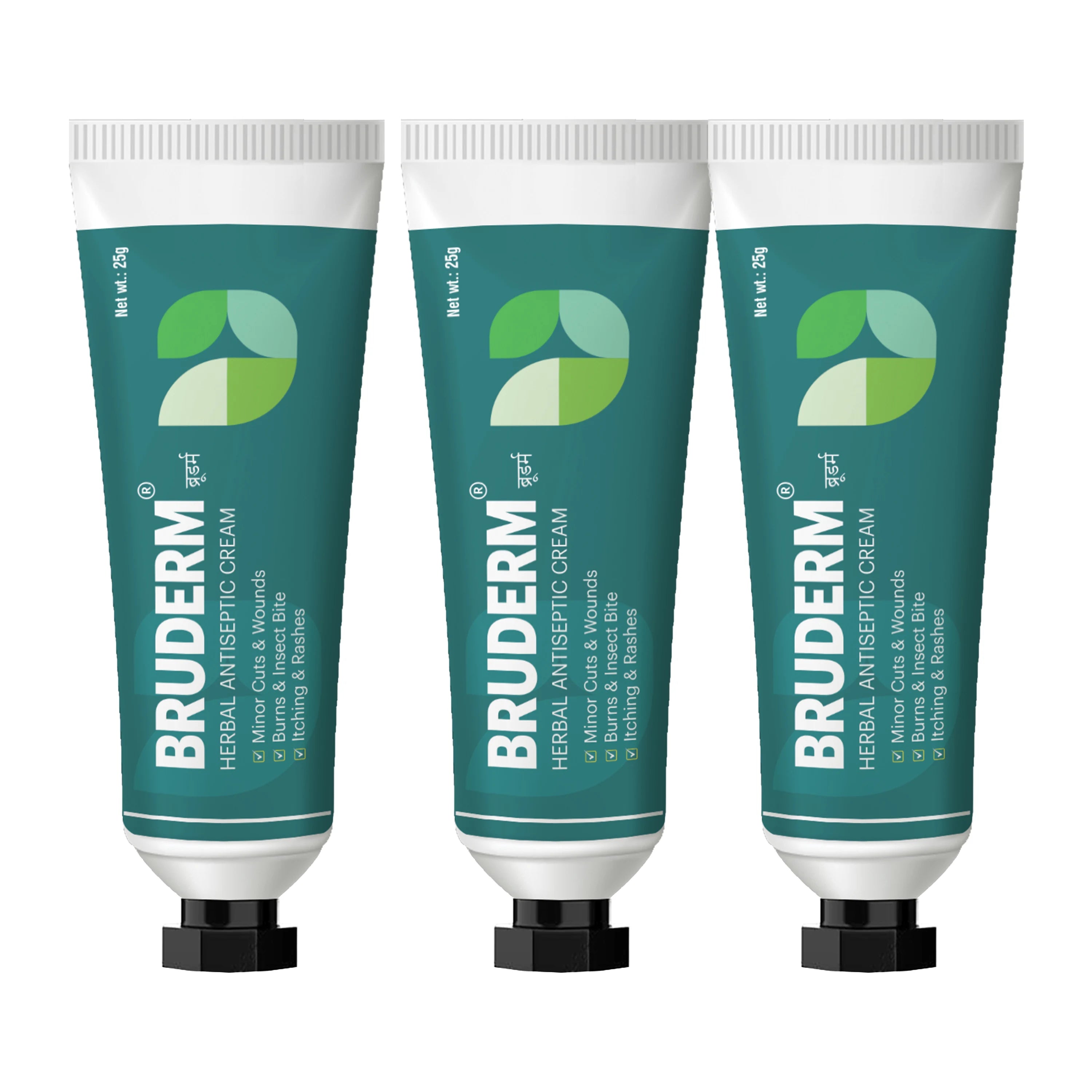 Bruderm Herbal Antiseptic Cream for Minor Cuts and Wounds - Brawn Herbal