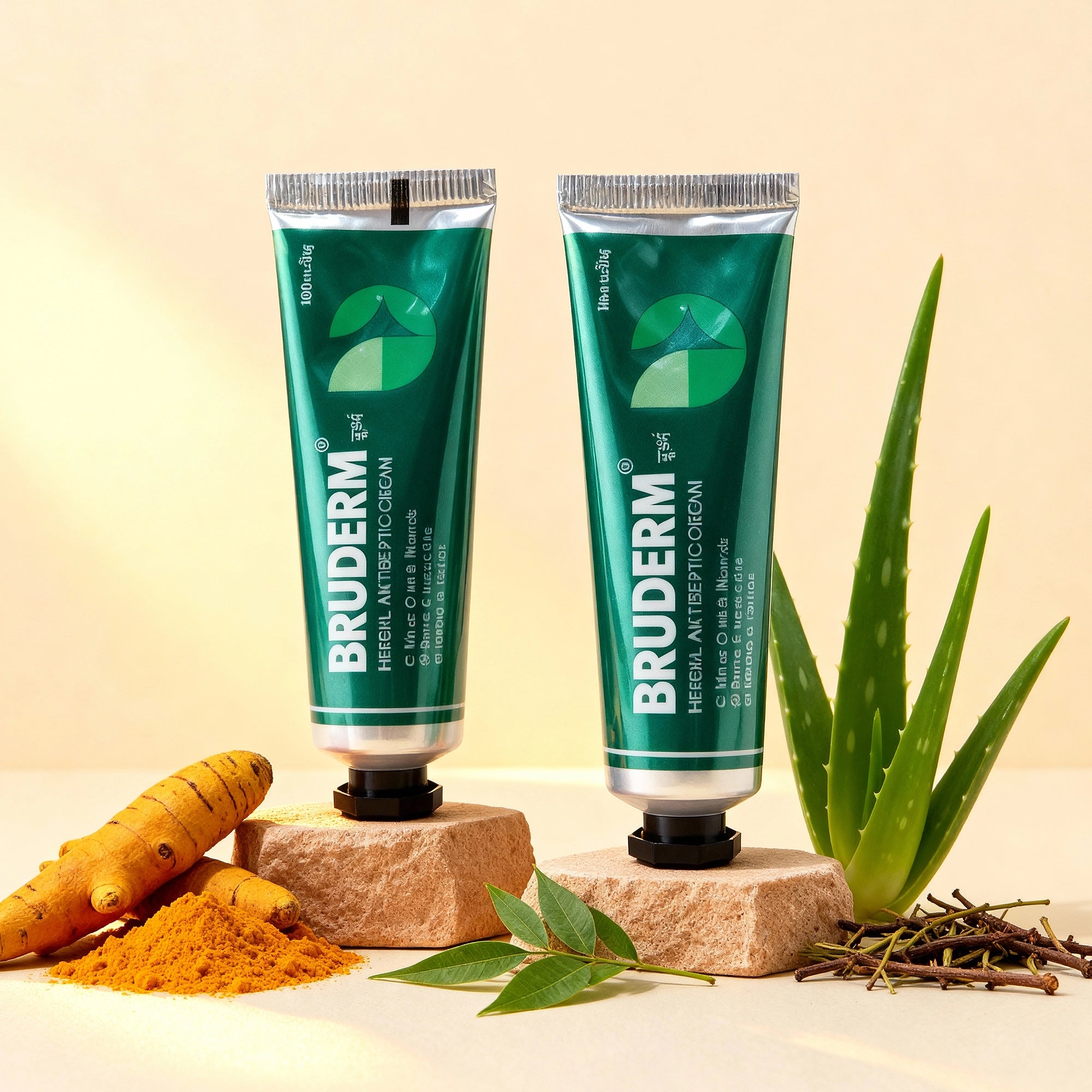 Bruderm Herbal Antiseptic Cream for Minor Cuts and Wounds