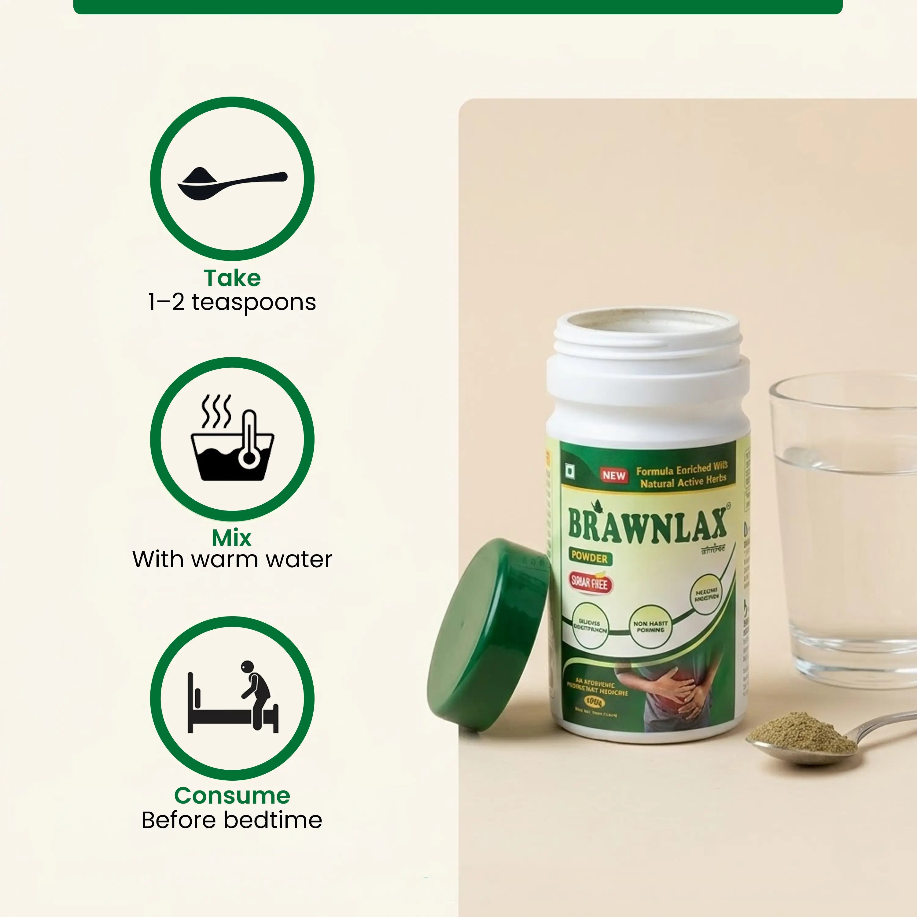 BRAWNLAX Constipation Relief Powder - 100 Gm