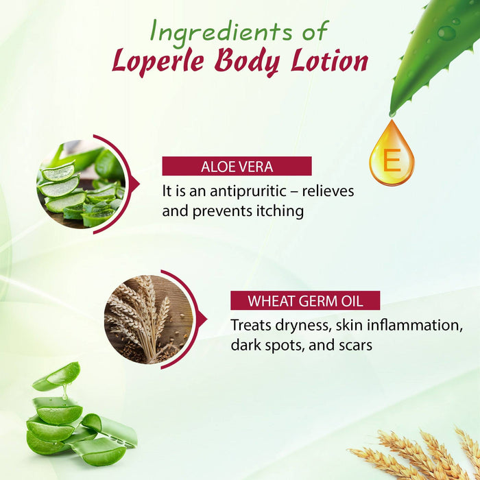 Loperle Body Lotion With Goodness Of Aloe Vera And Vit e 200 ml