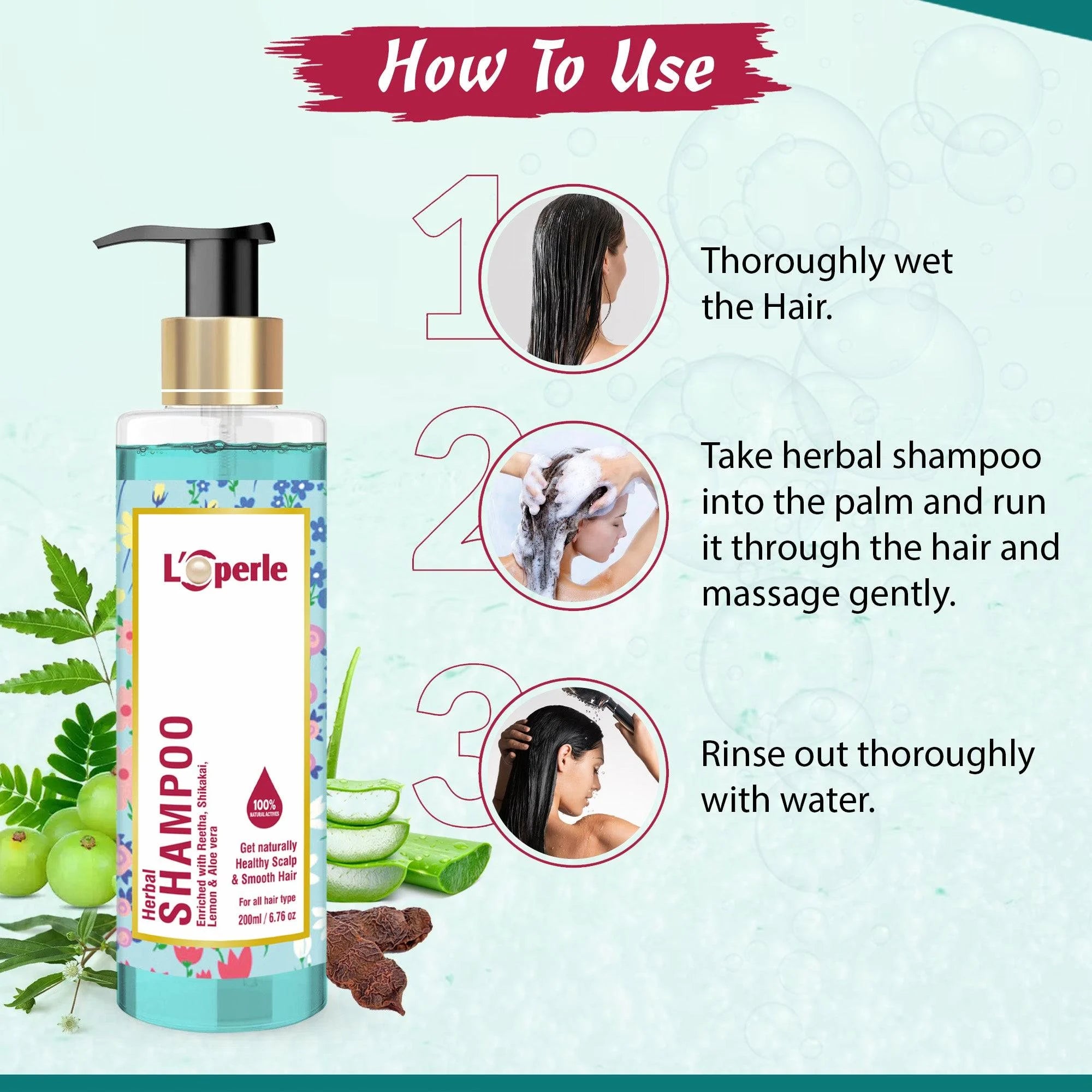 Loperle herbal shampoo uses
