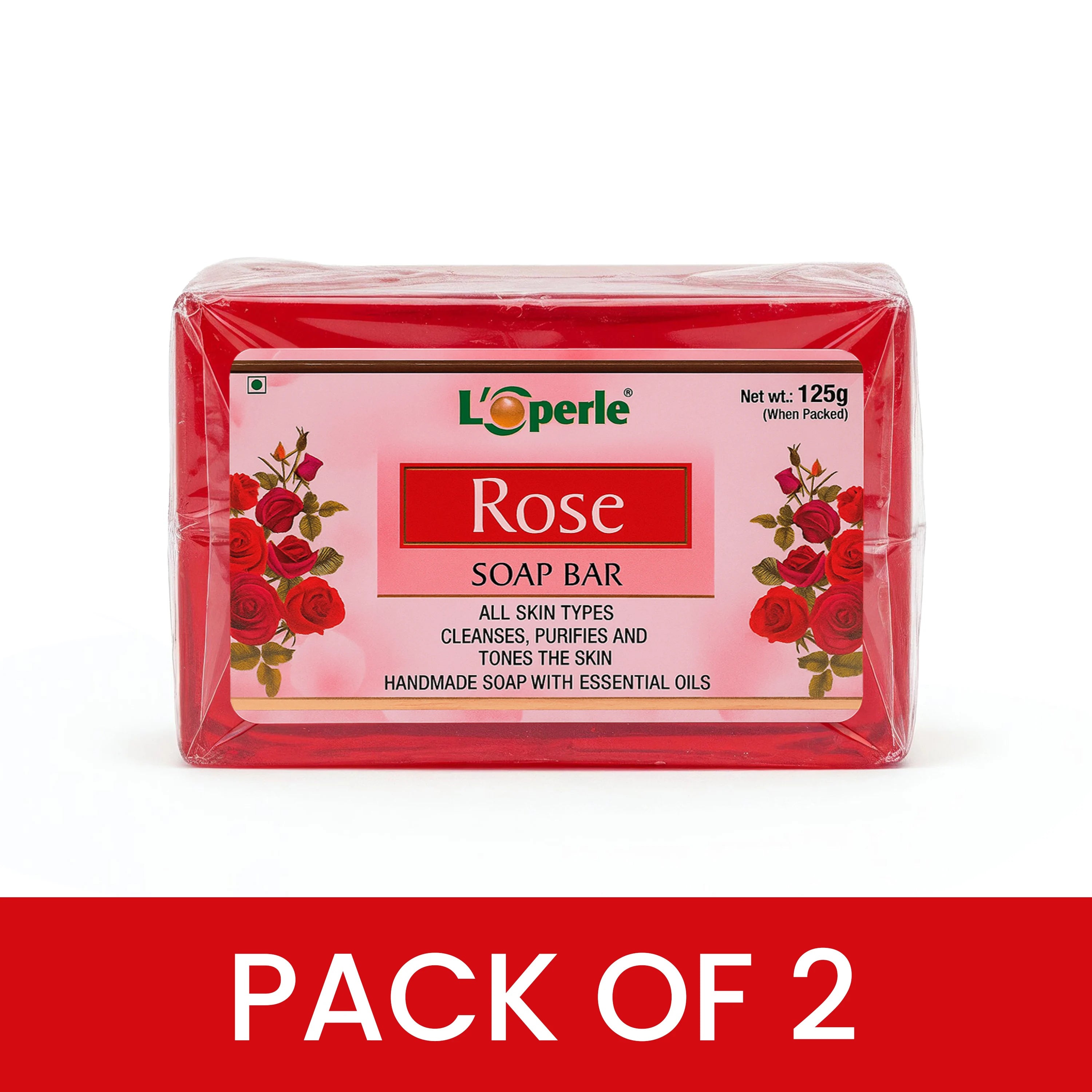 Loperle Rose soap Bar for Moisturized Skin - Brawn Herbal