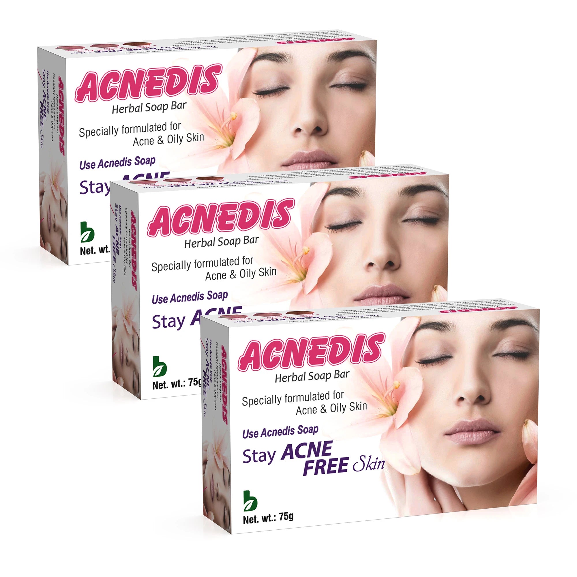 Acnedis Herbal Soap for Acne and Oily Skin - 75g - Brawn Herbal