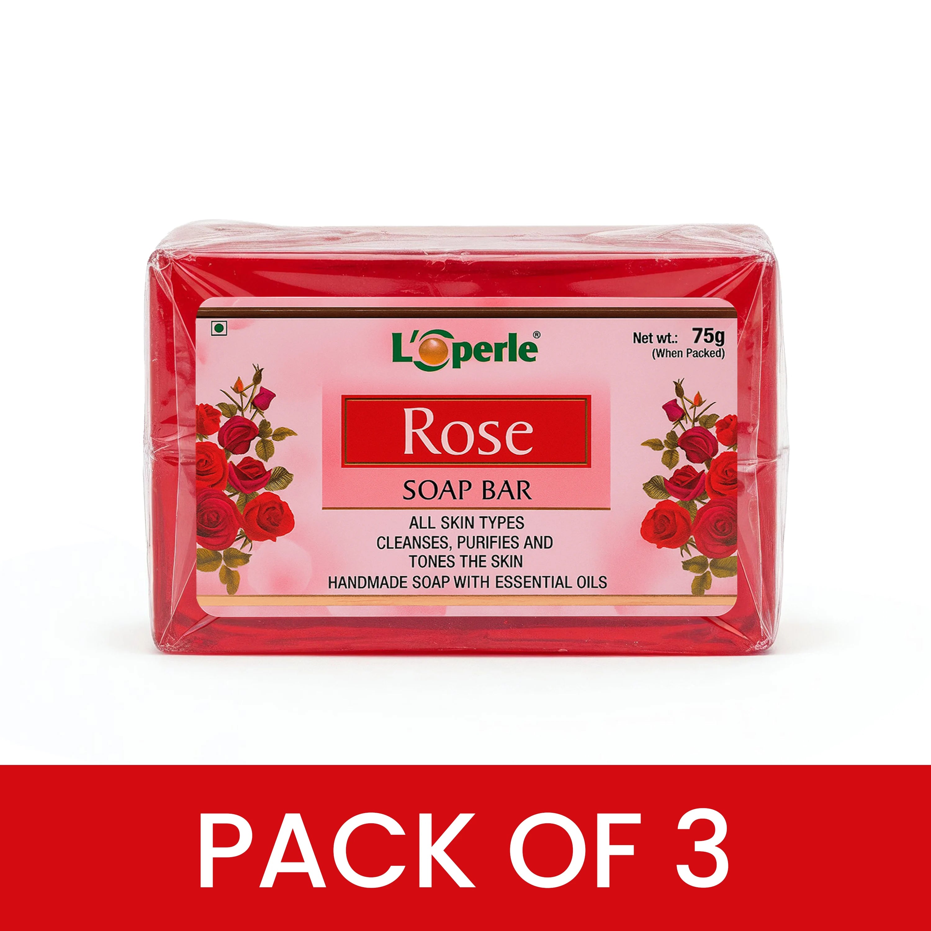 Loperle Rose soap Bar for Moisturized Skin - Brawn Herbal