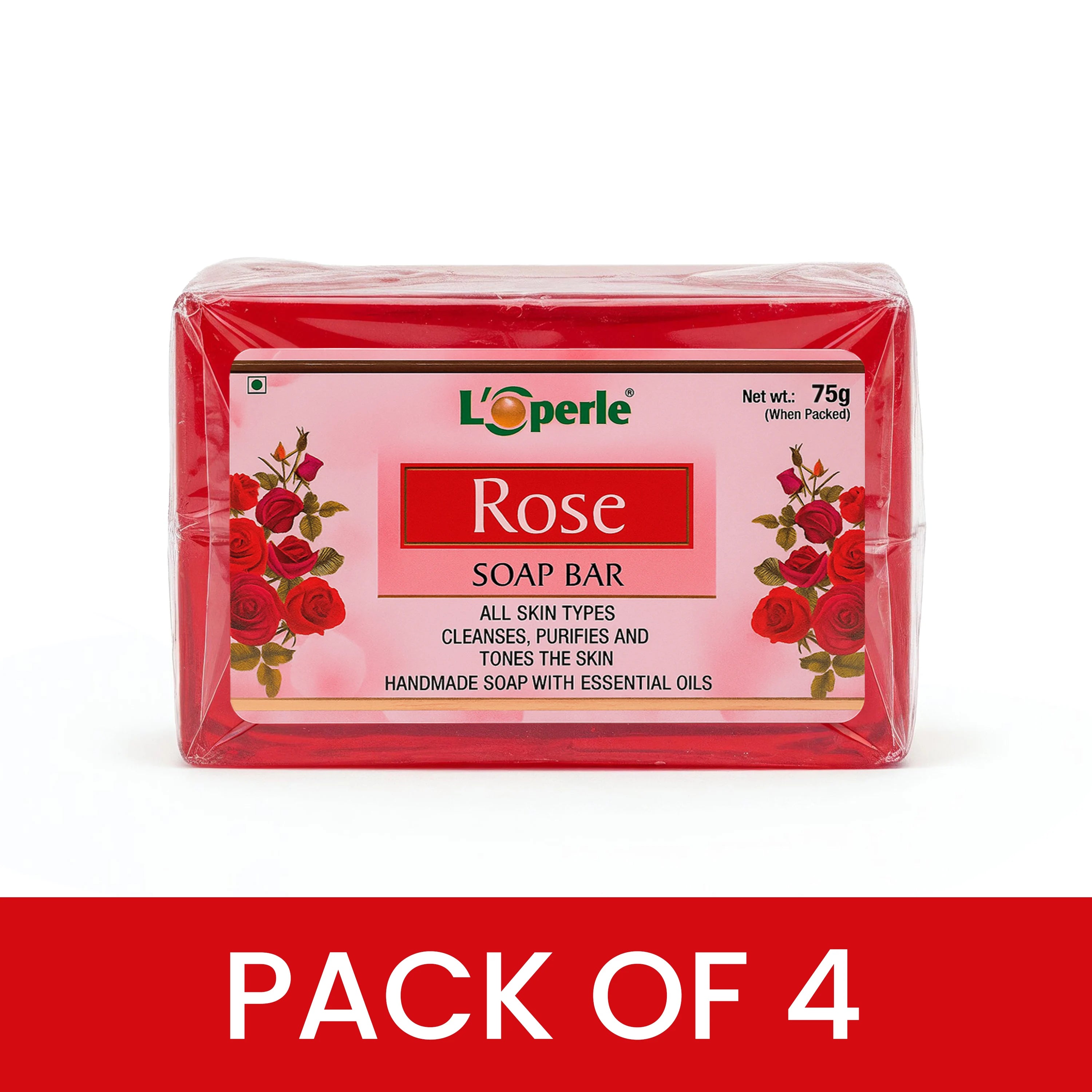 Loperle Rose soap Bar for Moisturized Skin - Brawn Herbal