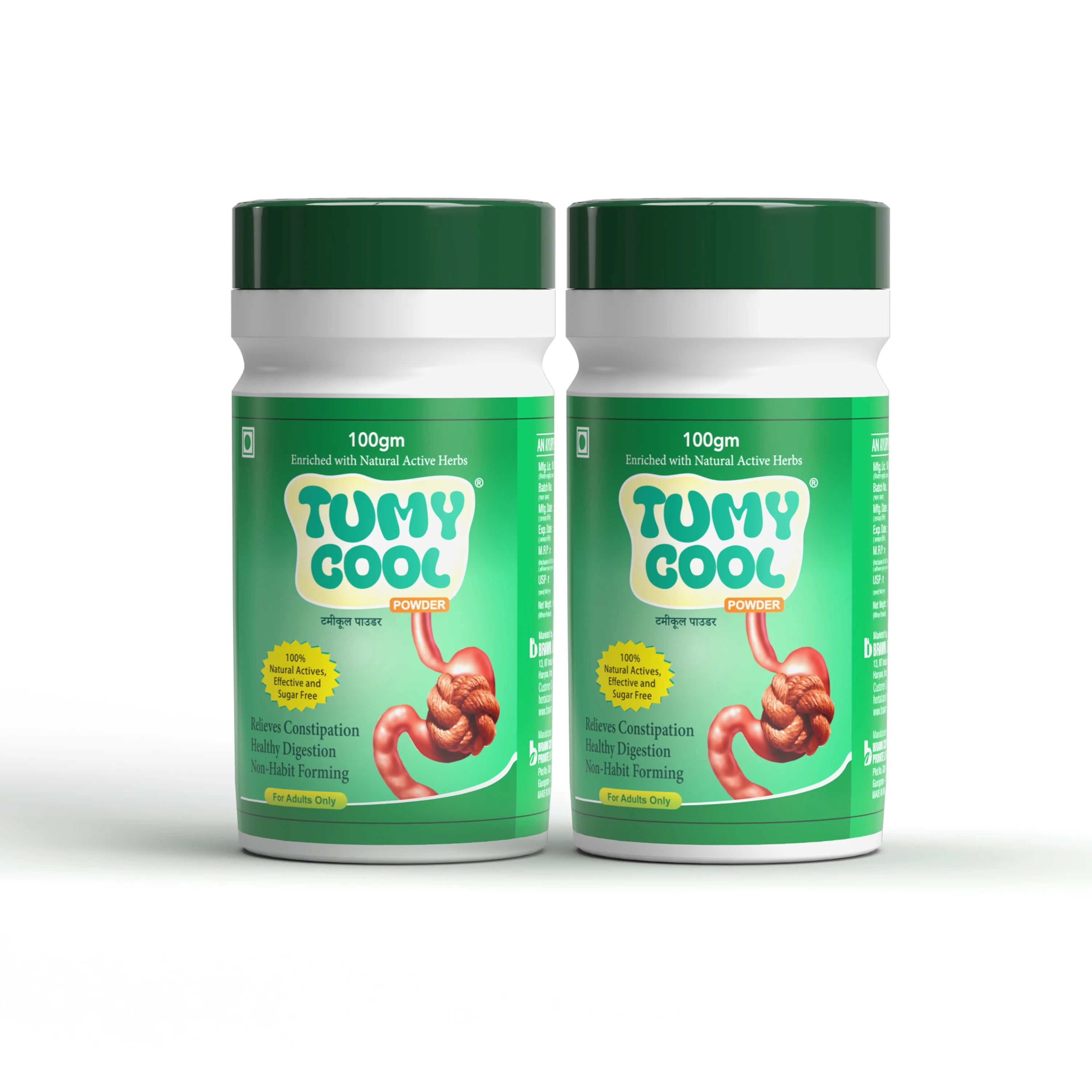 Tumycool Constipation Relief Powder - 100 Gm - Brawn Herbal
