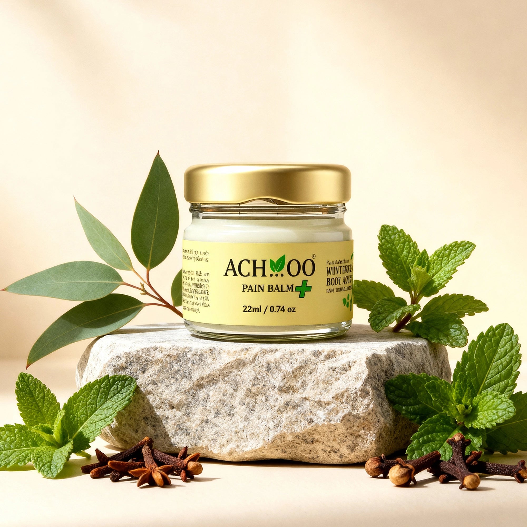 Achoo Pain Balm Plus For Joint, Muscle, Cervical, And Migraine Pain - 22ml
