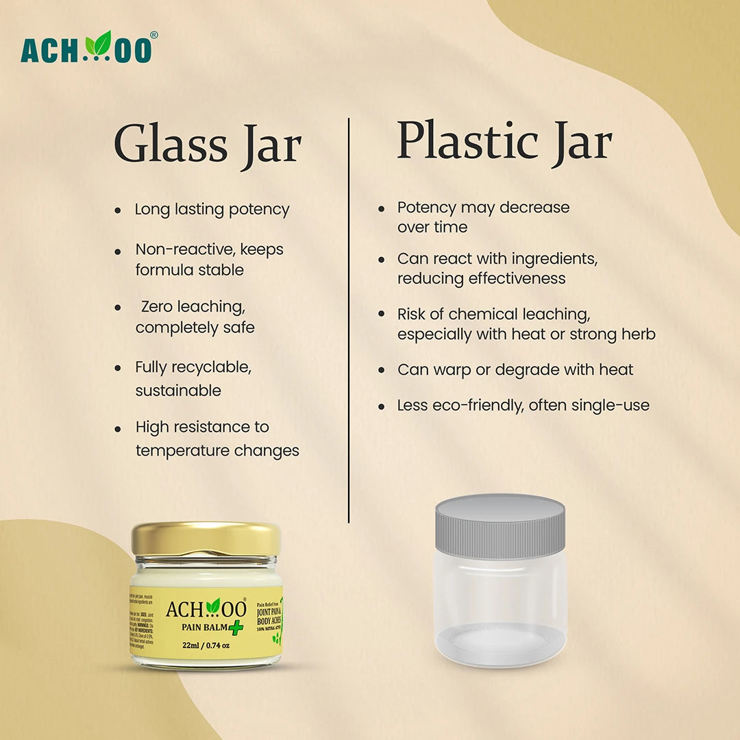 Achoo pain balm jar compare