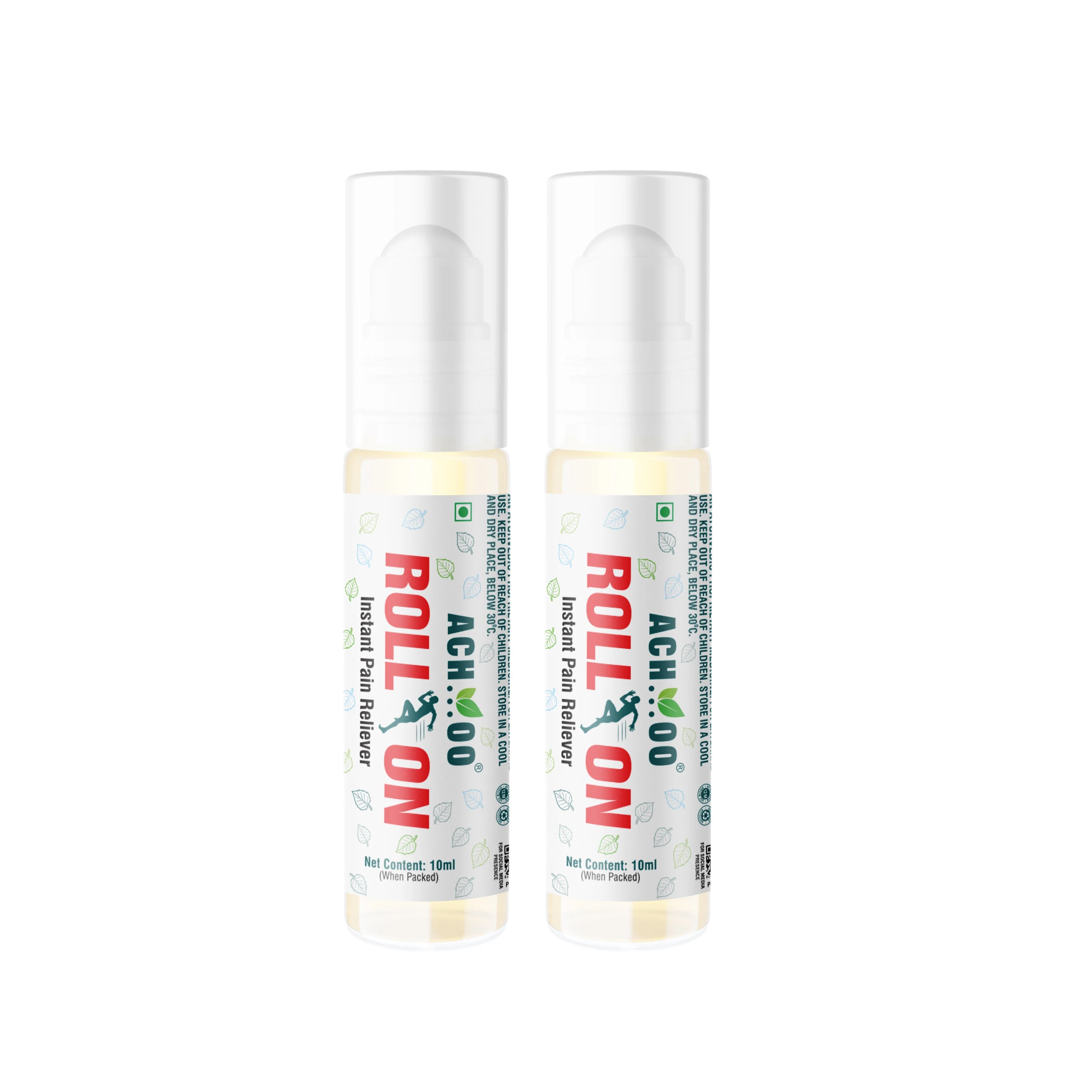 Achoo Roll On - Relief from Headaches and Joints pain - 10ml - Brawn Herbal