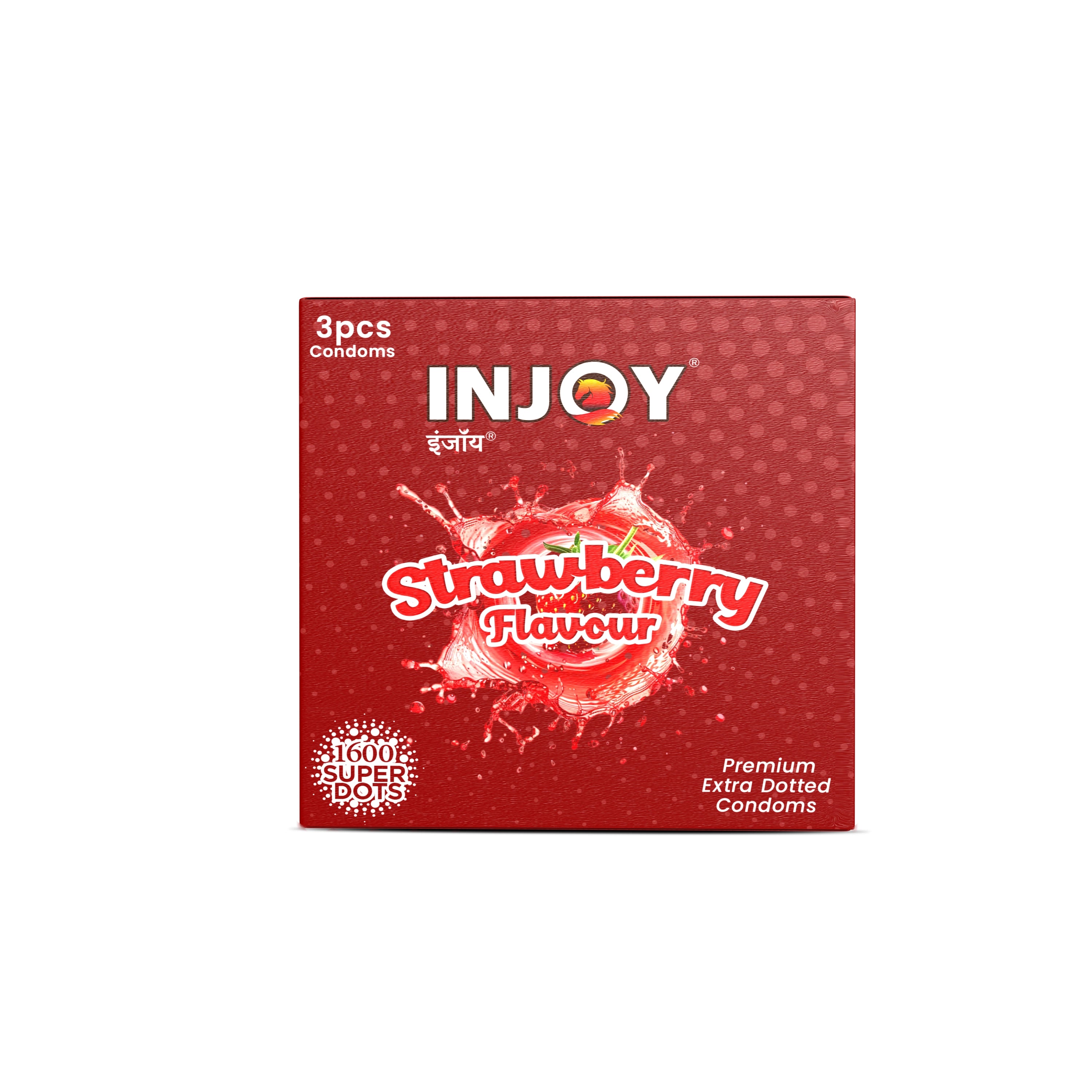 Injoy condom strawberry flavour