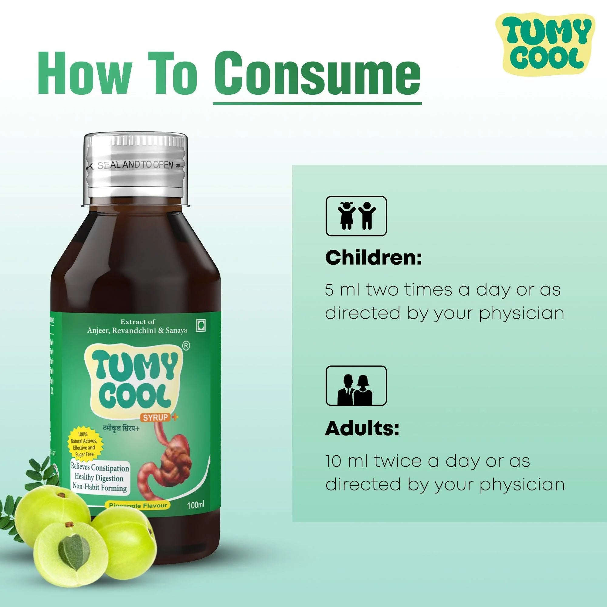 Tumycool digestive syrup uses