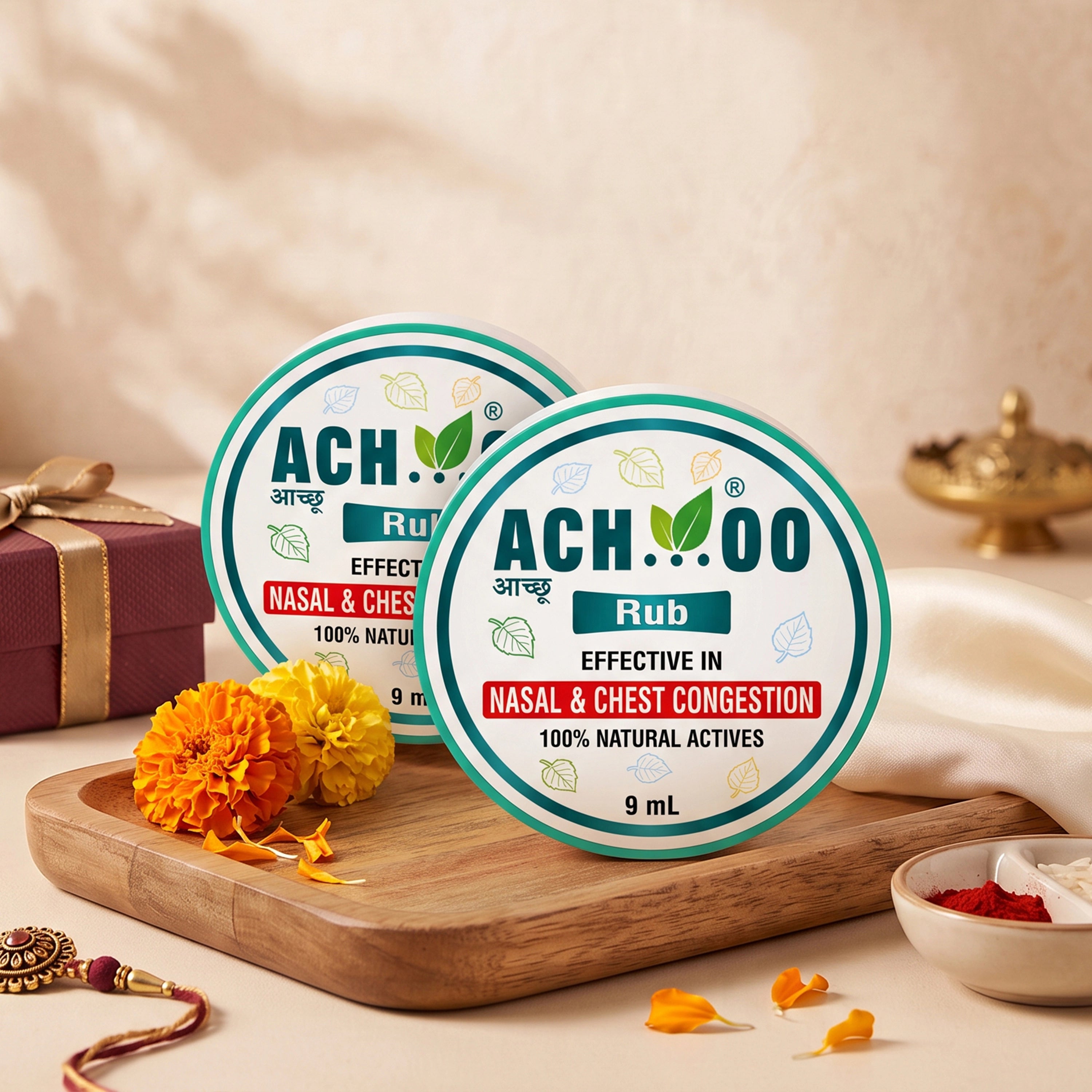 Achoo Herbal Rub for Nasal and Chest Congestion - 9ml