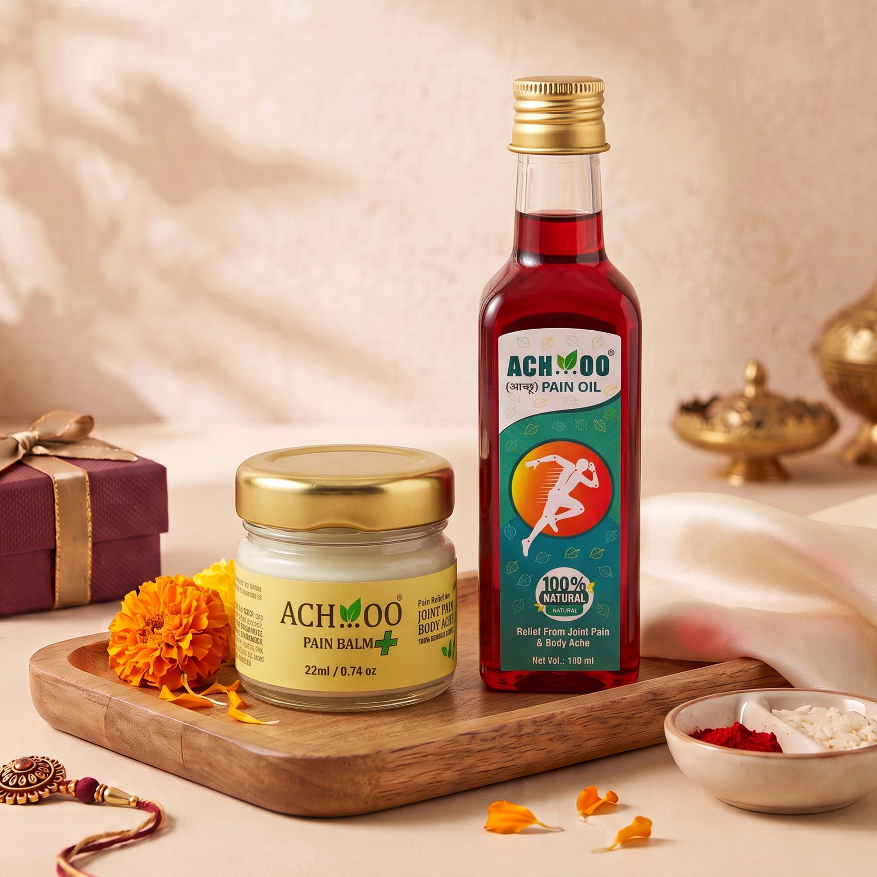Herbal Relief Duo combo Pain balm(22ml) and oil(100ml)