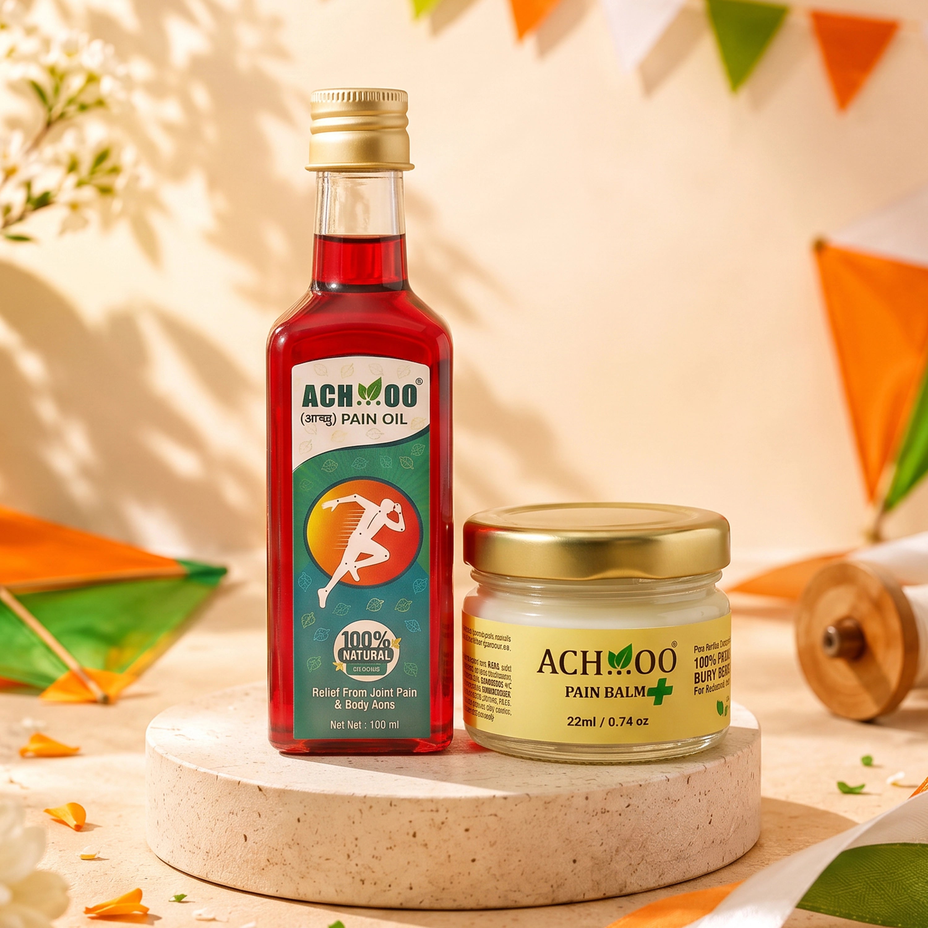 Herbal Relief Duo combo Pain balm(22ml) and oil(100ml)