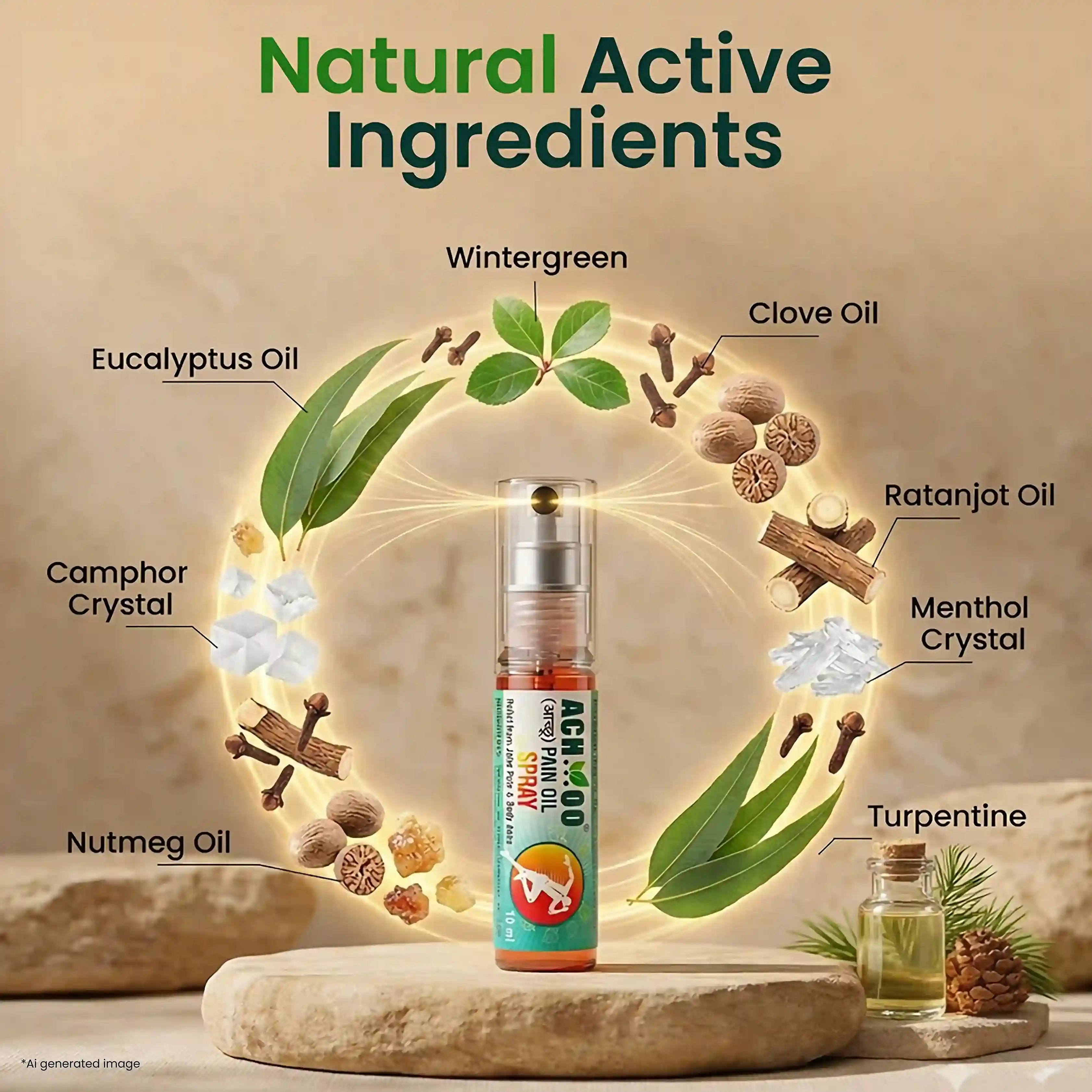 pain relief spray ingredients