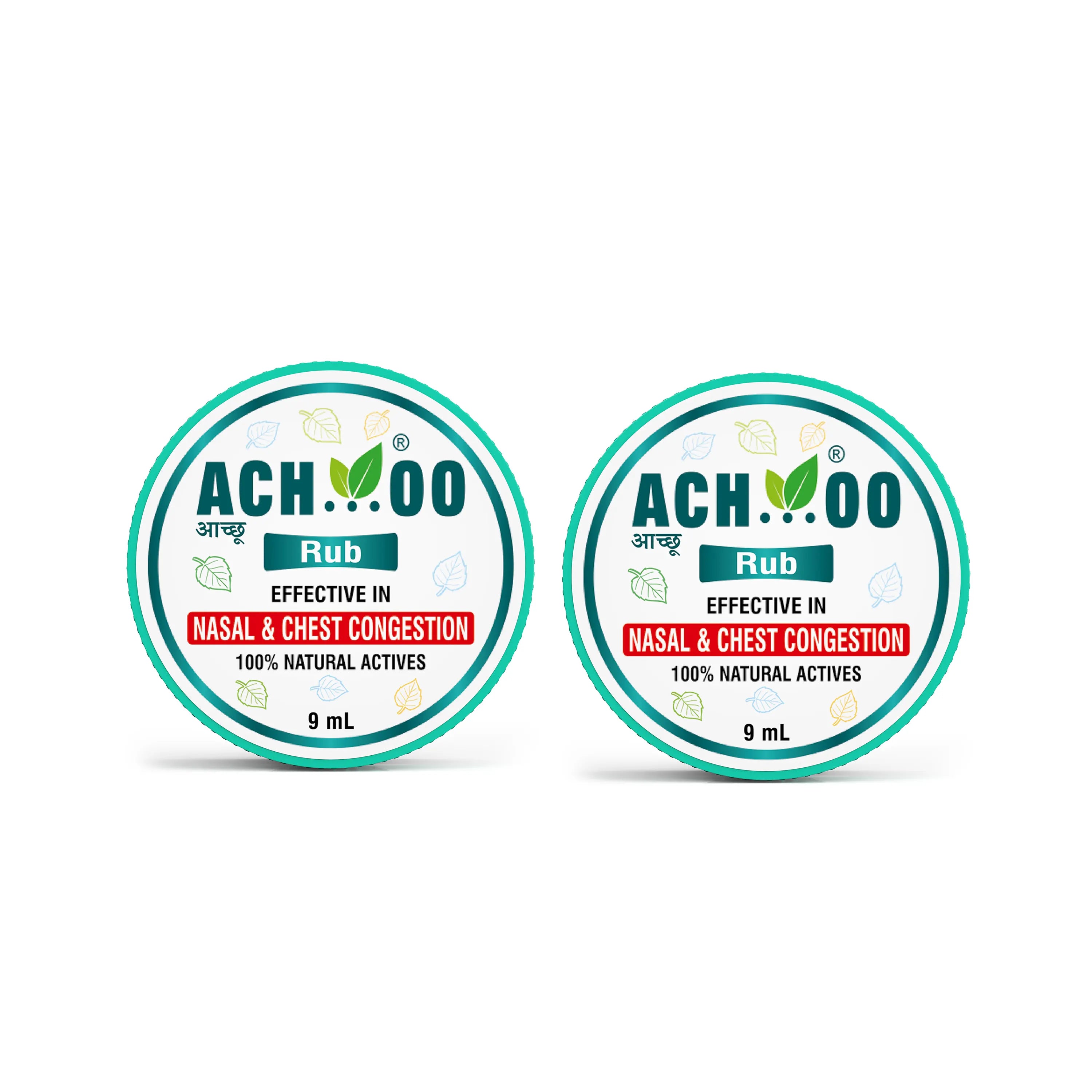 Achoo Herbal Rub for Nasal and Chest Congestion - 9ml