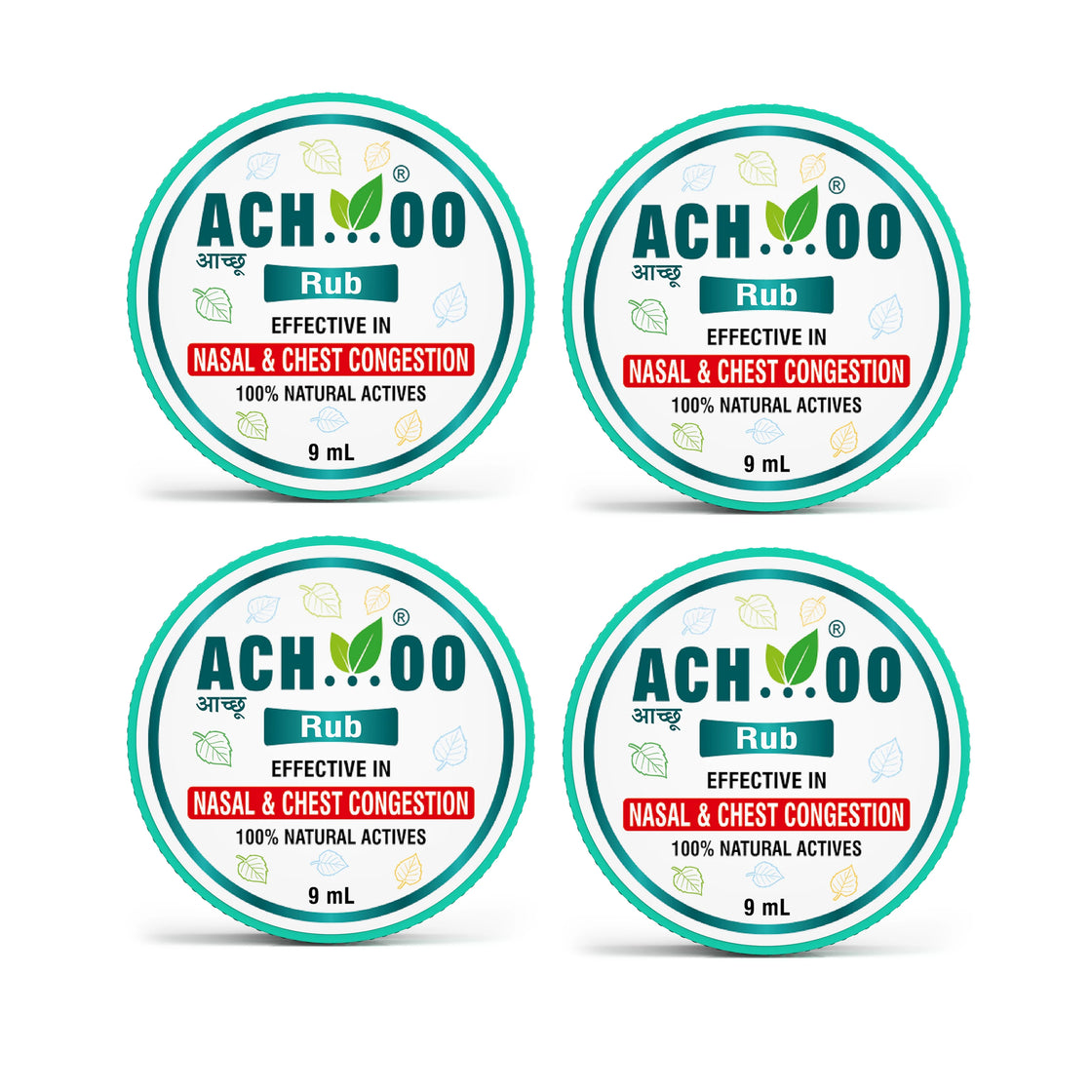 Achoo Herbal Rub for Nasal and Chest Congestion - 9ml