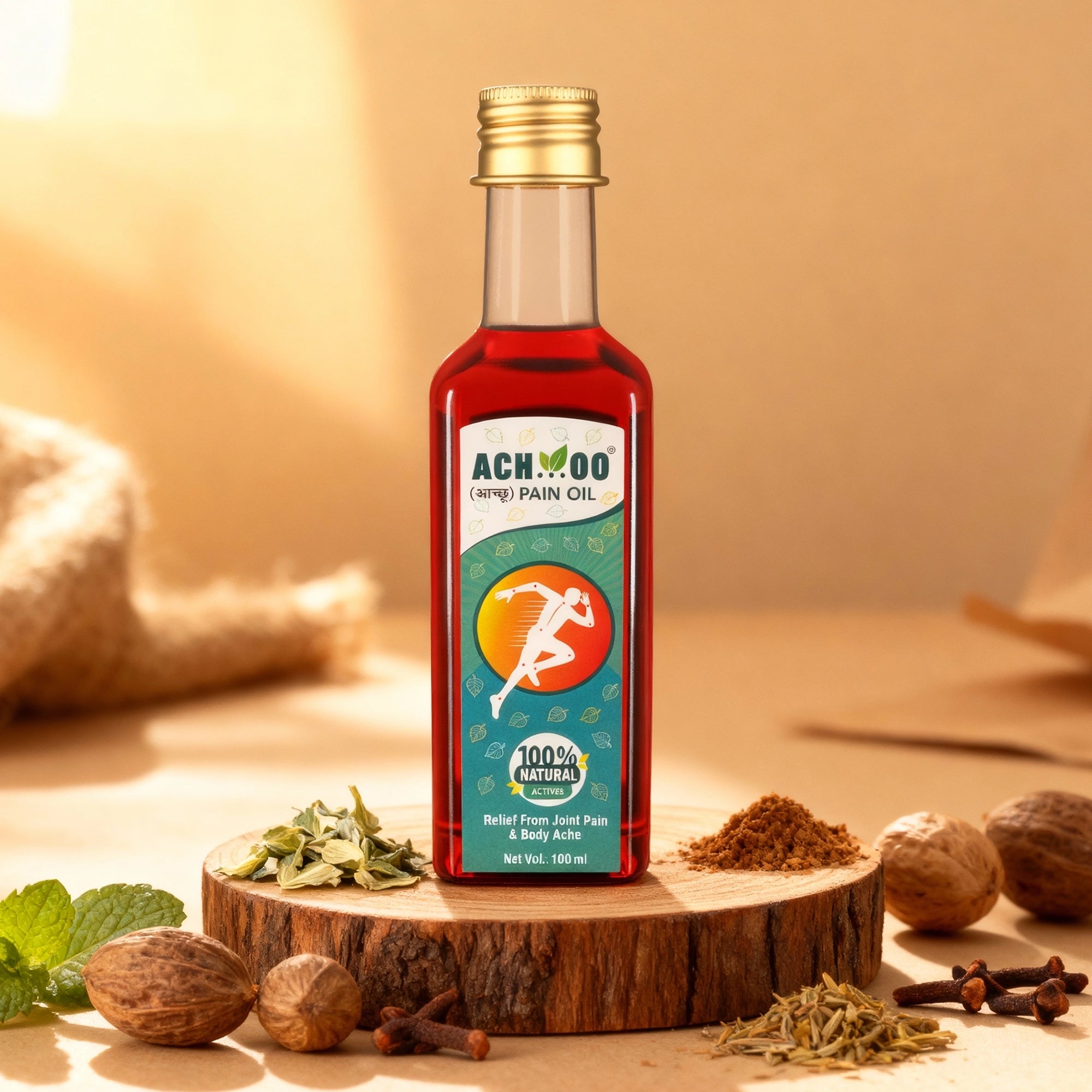 Achoo Ayurvedic Pain Relief Oil for Joint, Muscle & Body pain
